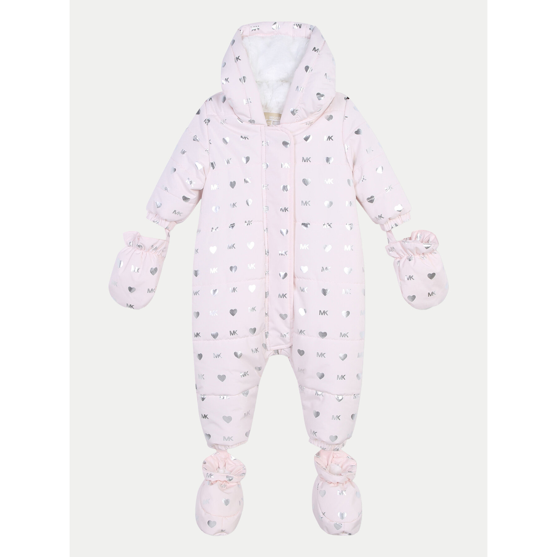 MICHAEL KORS KIDS Kombinezon zimowy R30136 Różowy Regular Fit