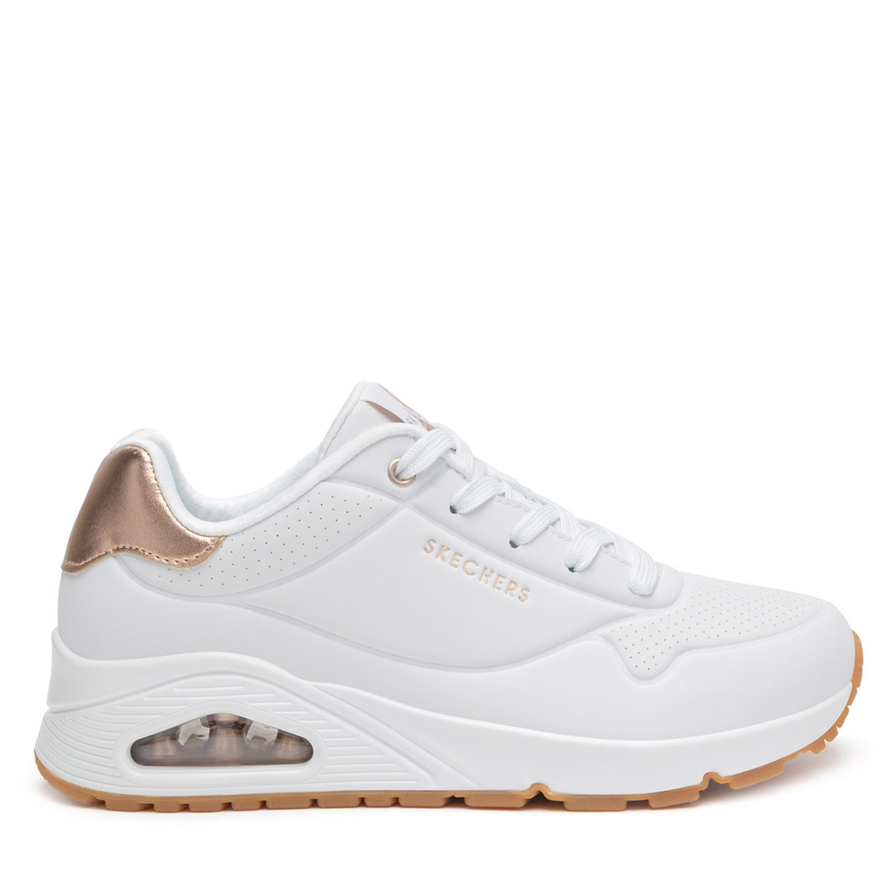 Skechers Sneakersy UNO 177094 WHT Biały