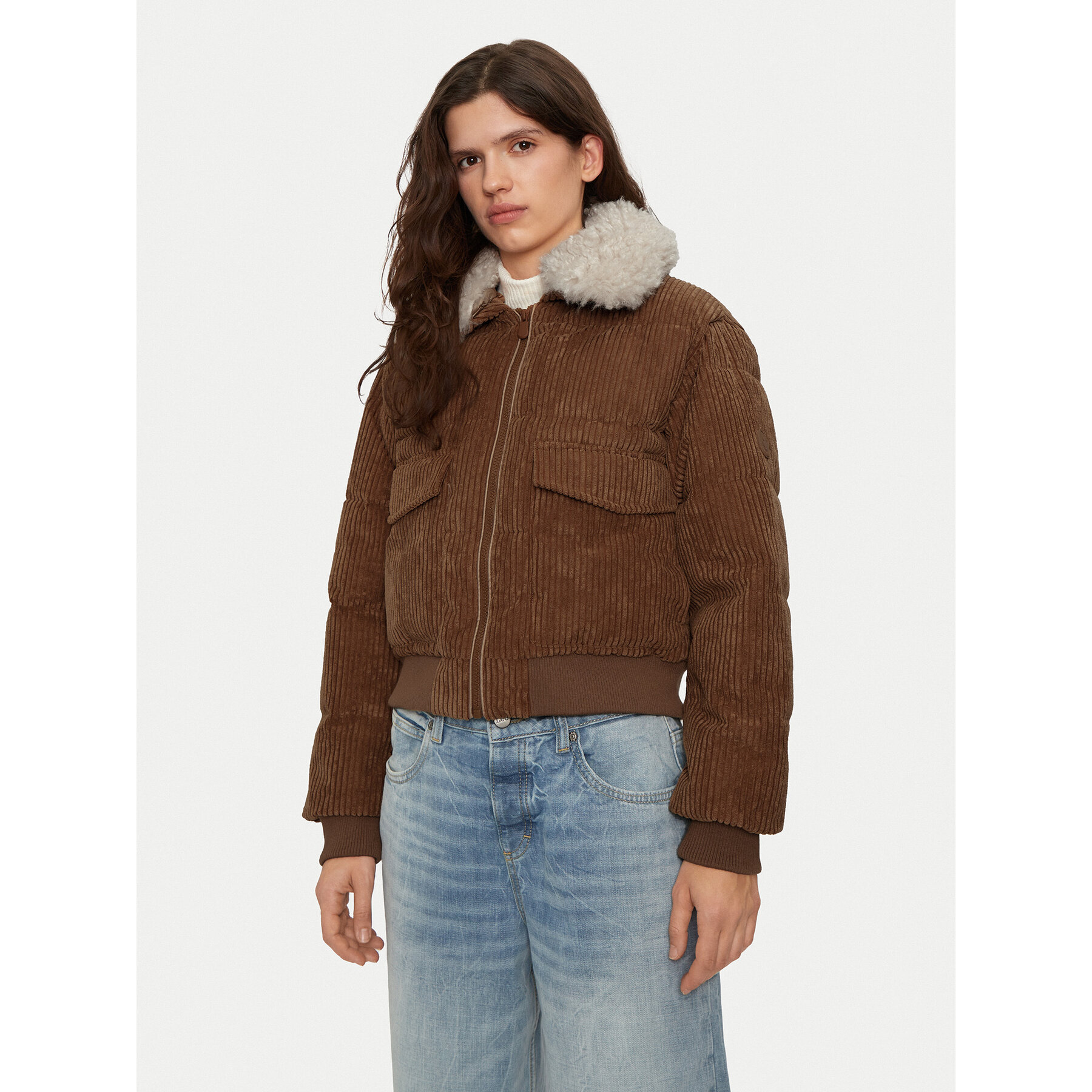 Save The Duck Kurtka bomber D32011W VELY19 Brązowy Regular Fit