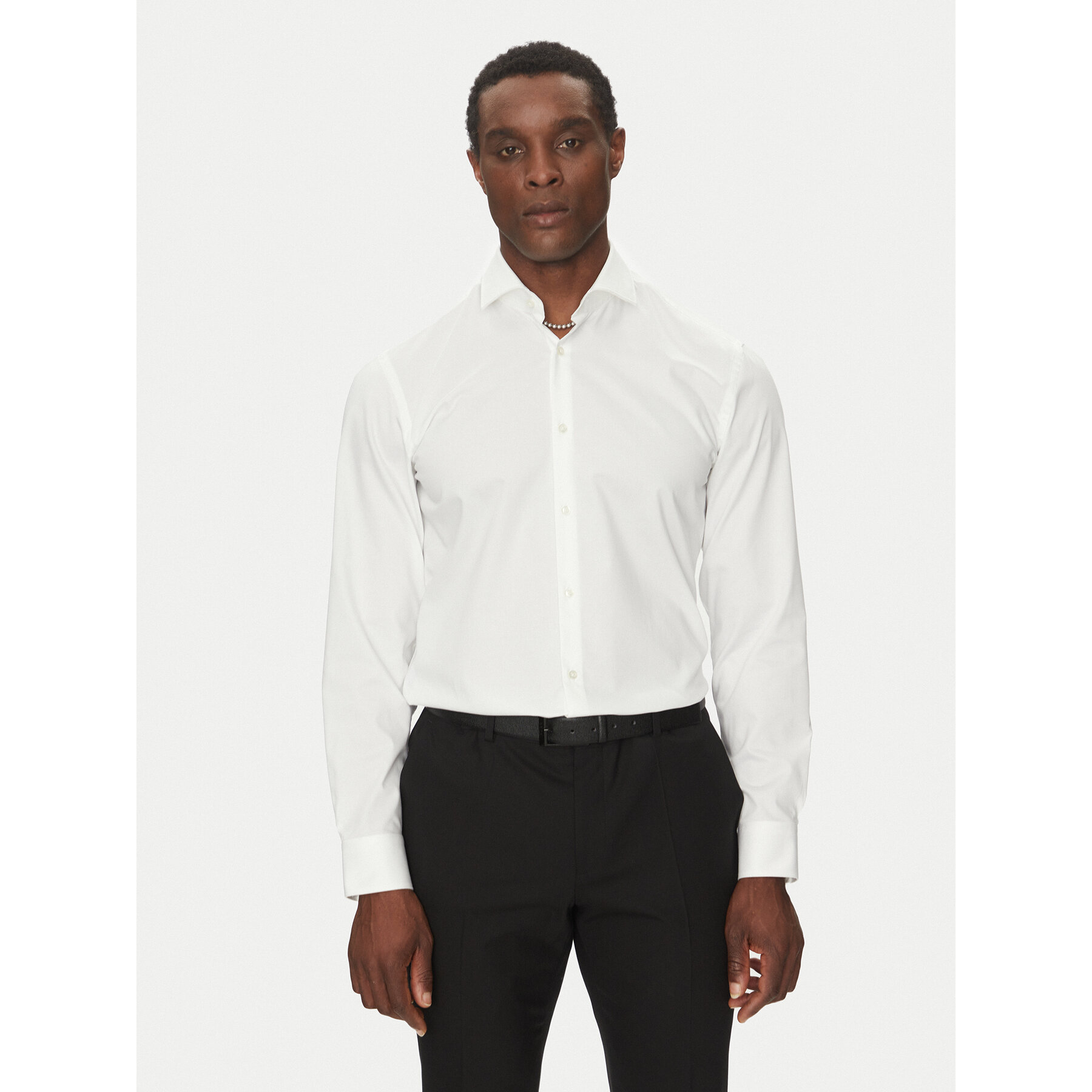 HUGO Koszula Kason 50482056 Biały Slim Fit