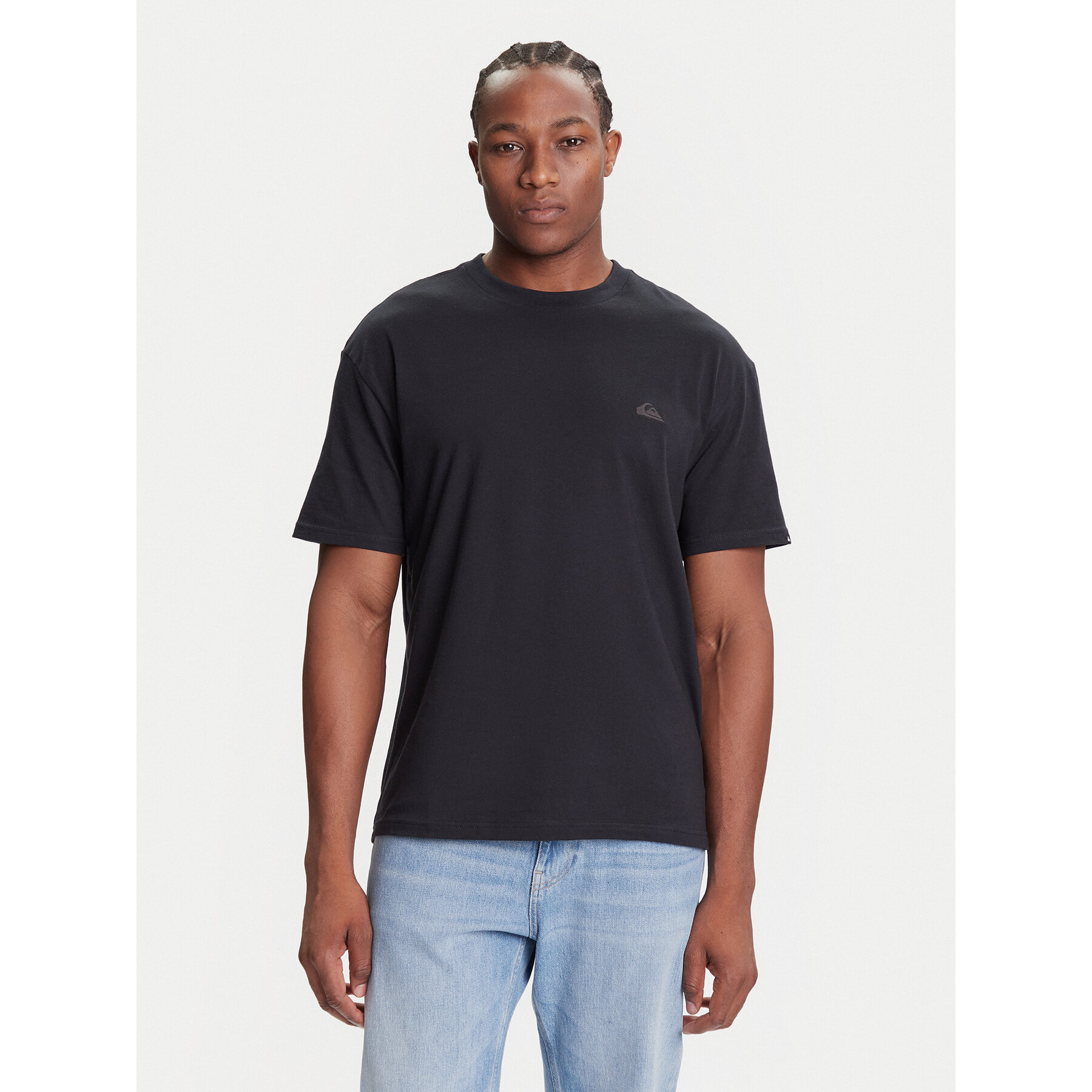 Quiksilver T-Shirt Salt Water Ss EQYZT08204 Czarny Regular Fit