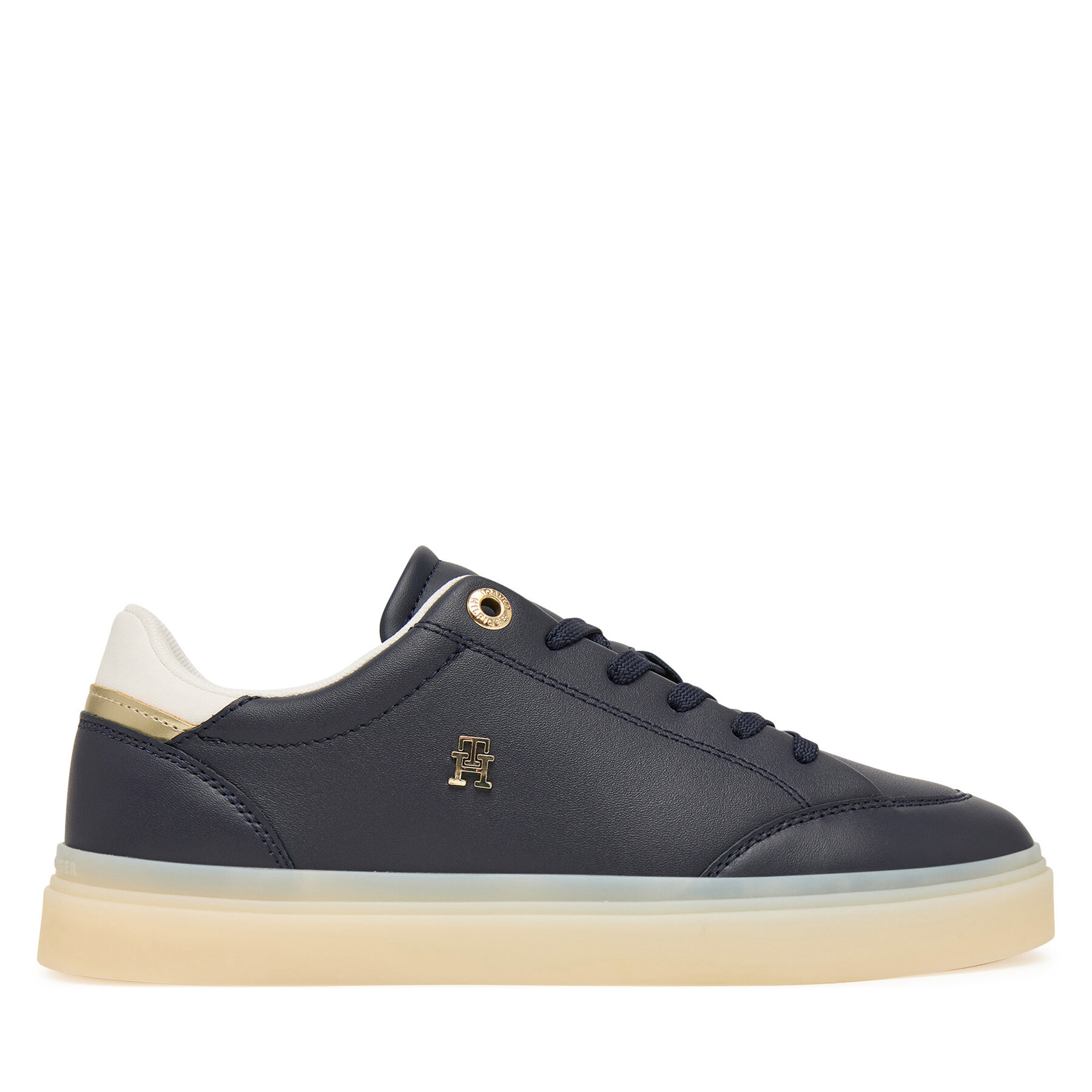 Tommy Hilfiger Sneakersy Th Chic Sneaker Elevated FW0FW09400 Granatowy