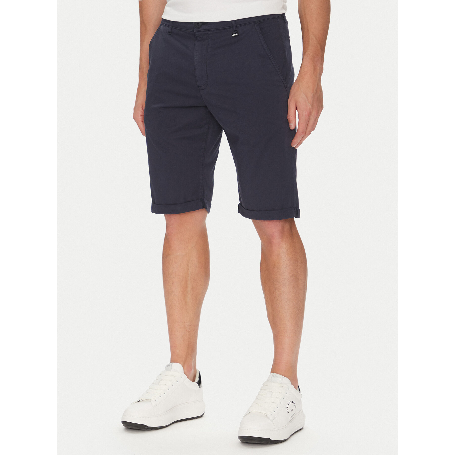 KARL LAGERFELD Szorty materiałowe 265812 552829 Granatowy Regular Fit