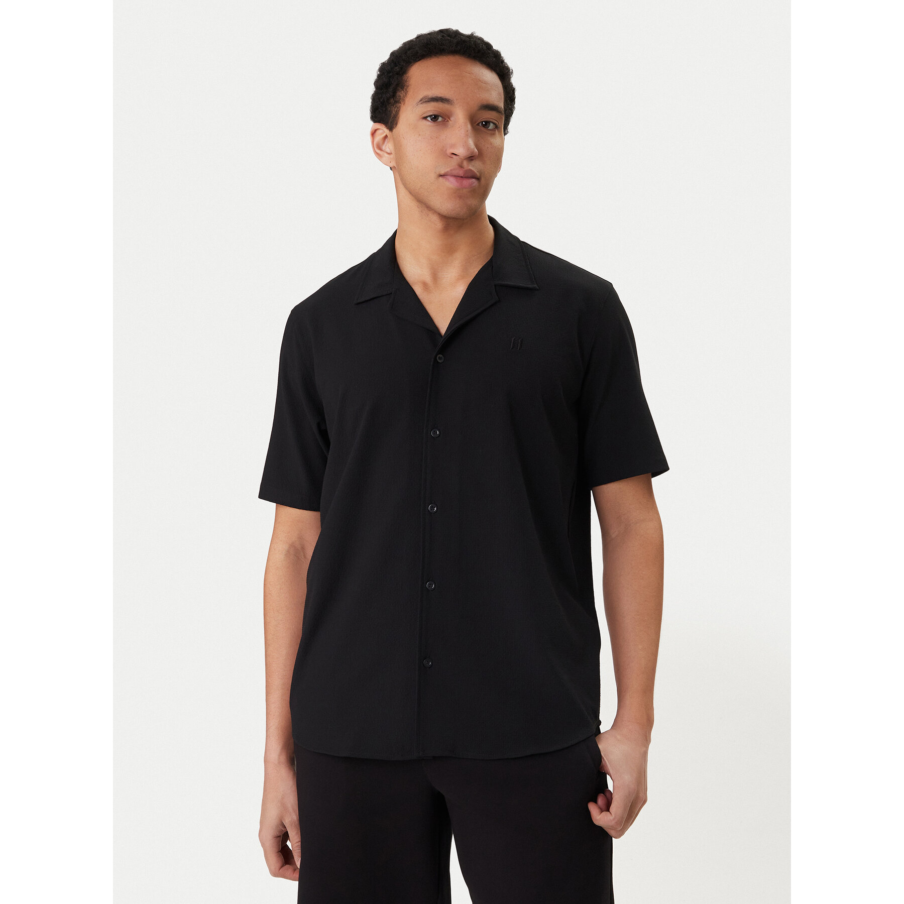 KARL LAGERFELD Koszula 605942 562034 Czarny Regular Fit