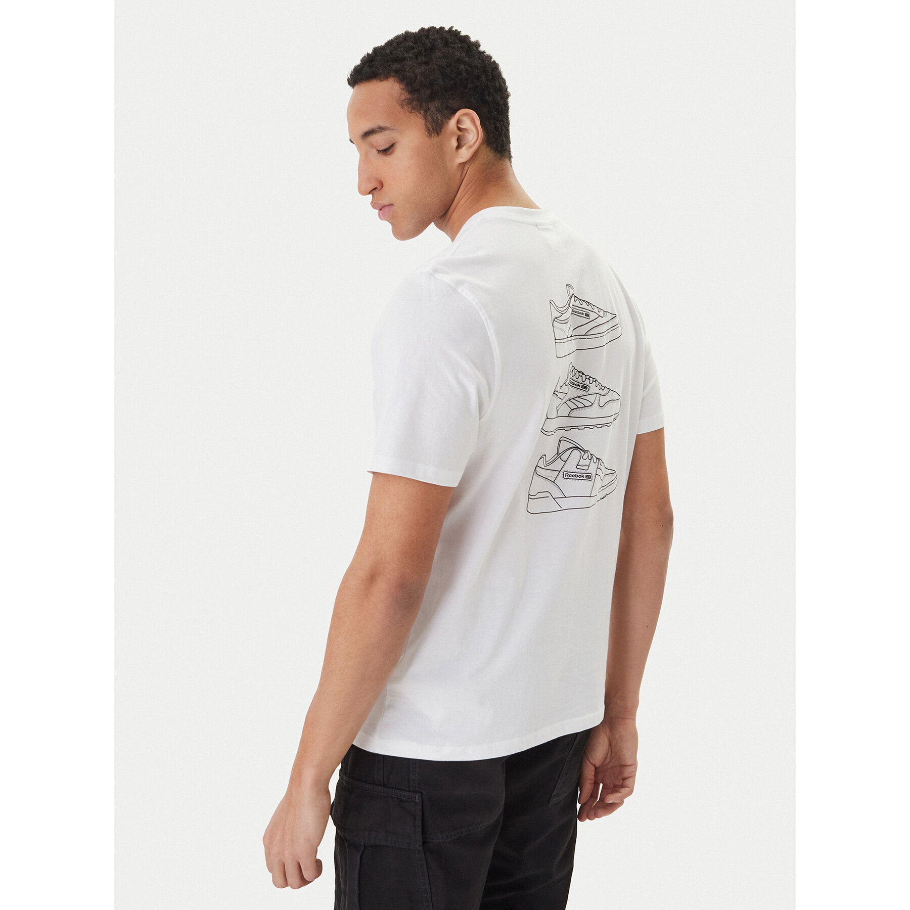 Reebok T-Shirt Greyson RK25568CCM Biały Regular Fit