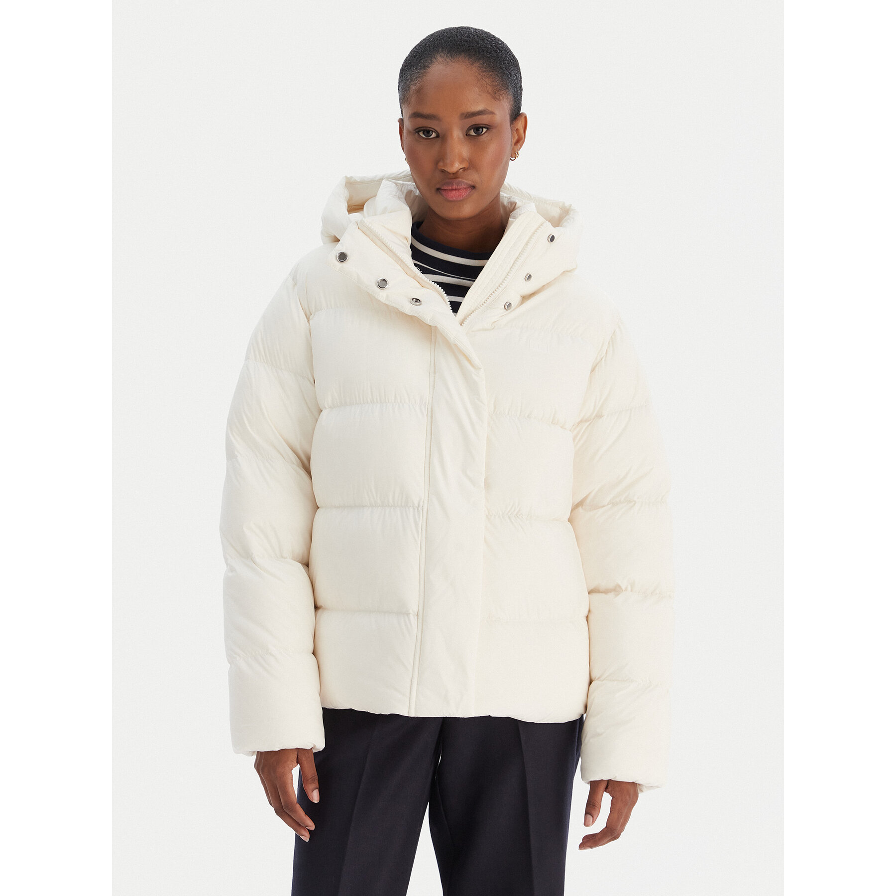 Tommy Hilfiger Kurtka puchowa WW0WW45739 Écru Regular Fit