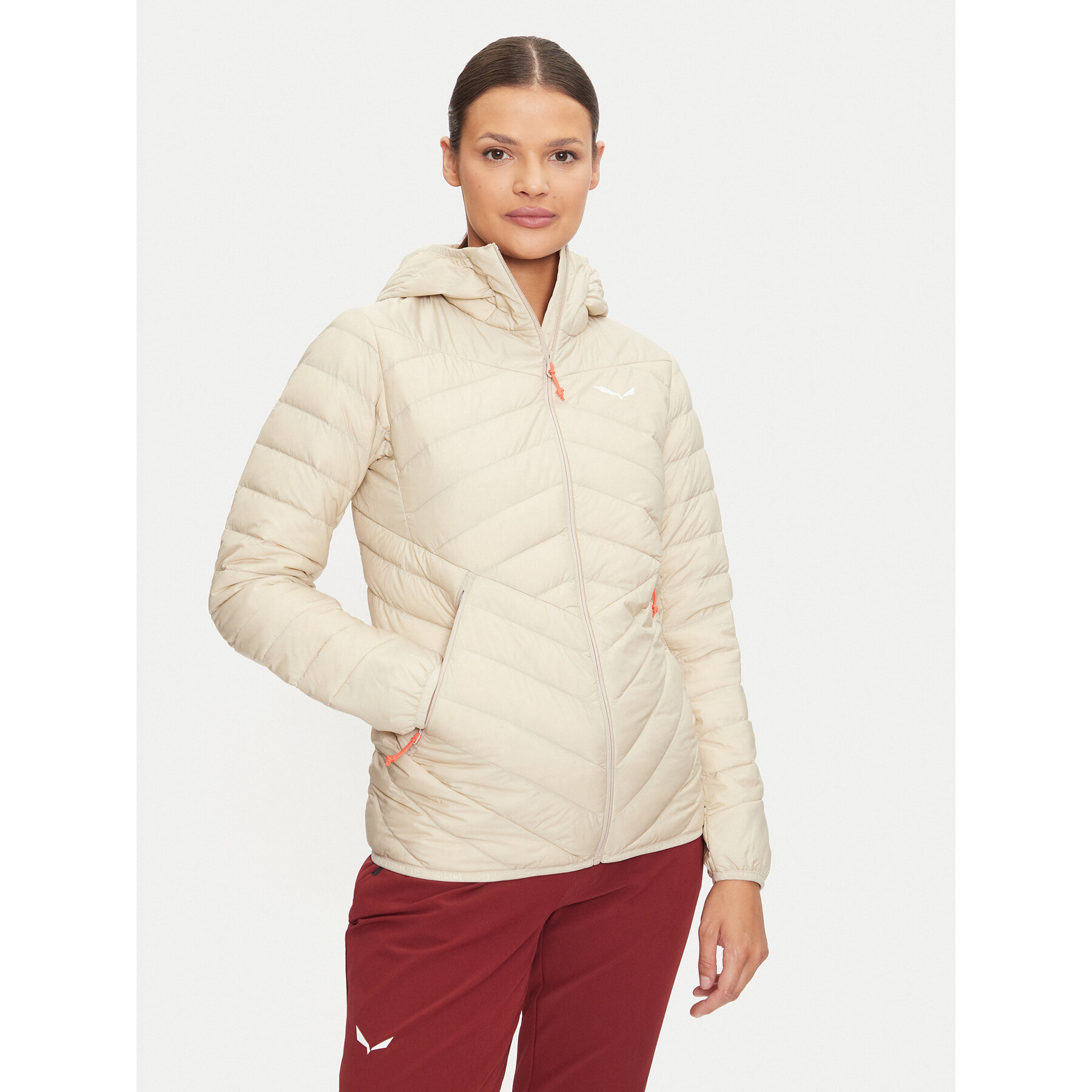 Salewa Kurtka puchowa Brenda 27884 Beżowy Regular Fit