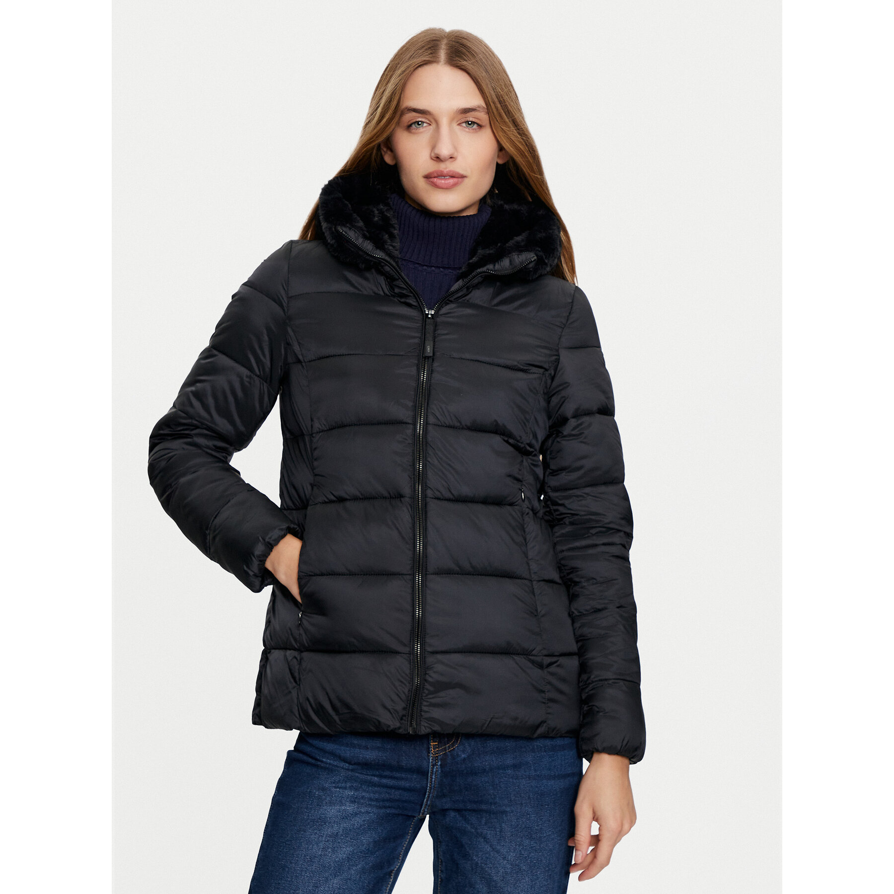 CMP Kurtka zimowa 34K0036F Czarny Regular Fit