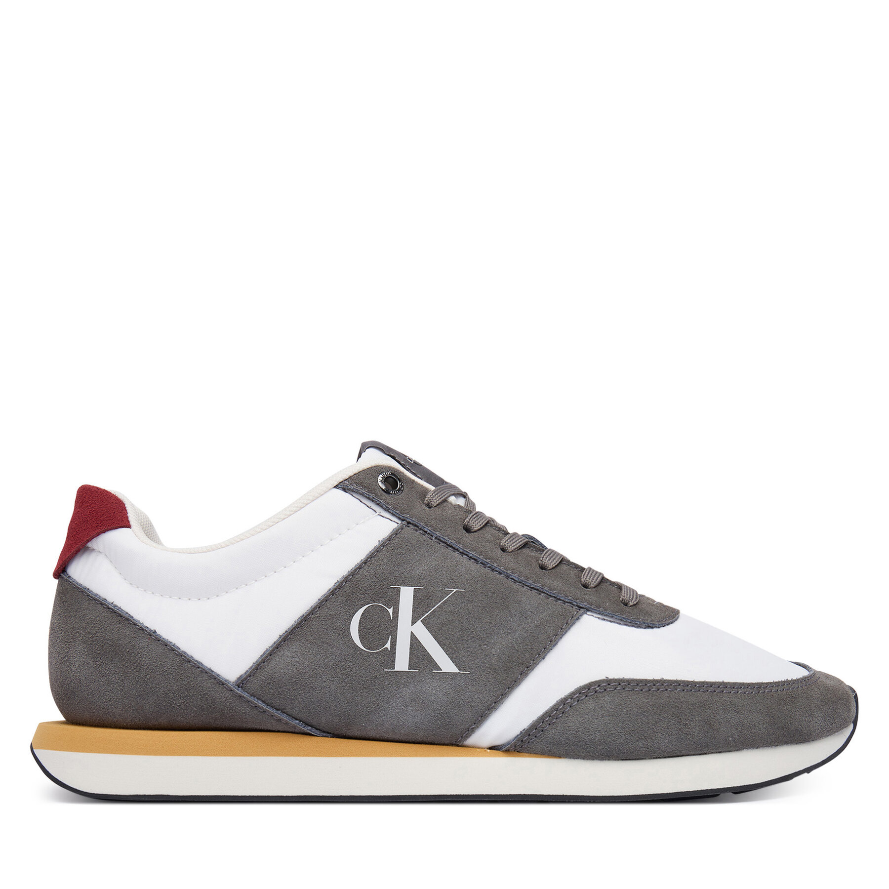 Calvin Klein Sneakersy Retro Runner Band Lth-Su HM0HM02212 Szary