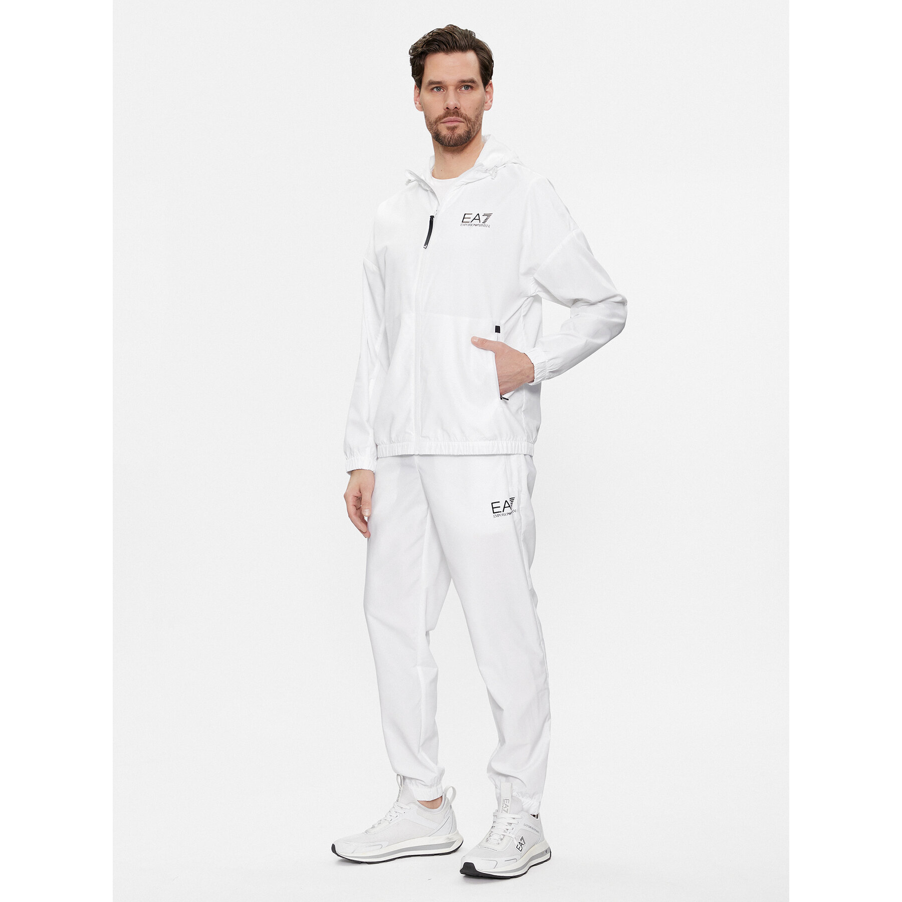 EA7 Emporio Armani Dres 8NPV08 PN4HZ 1100 Biały Regular Fit