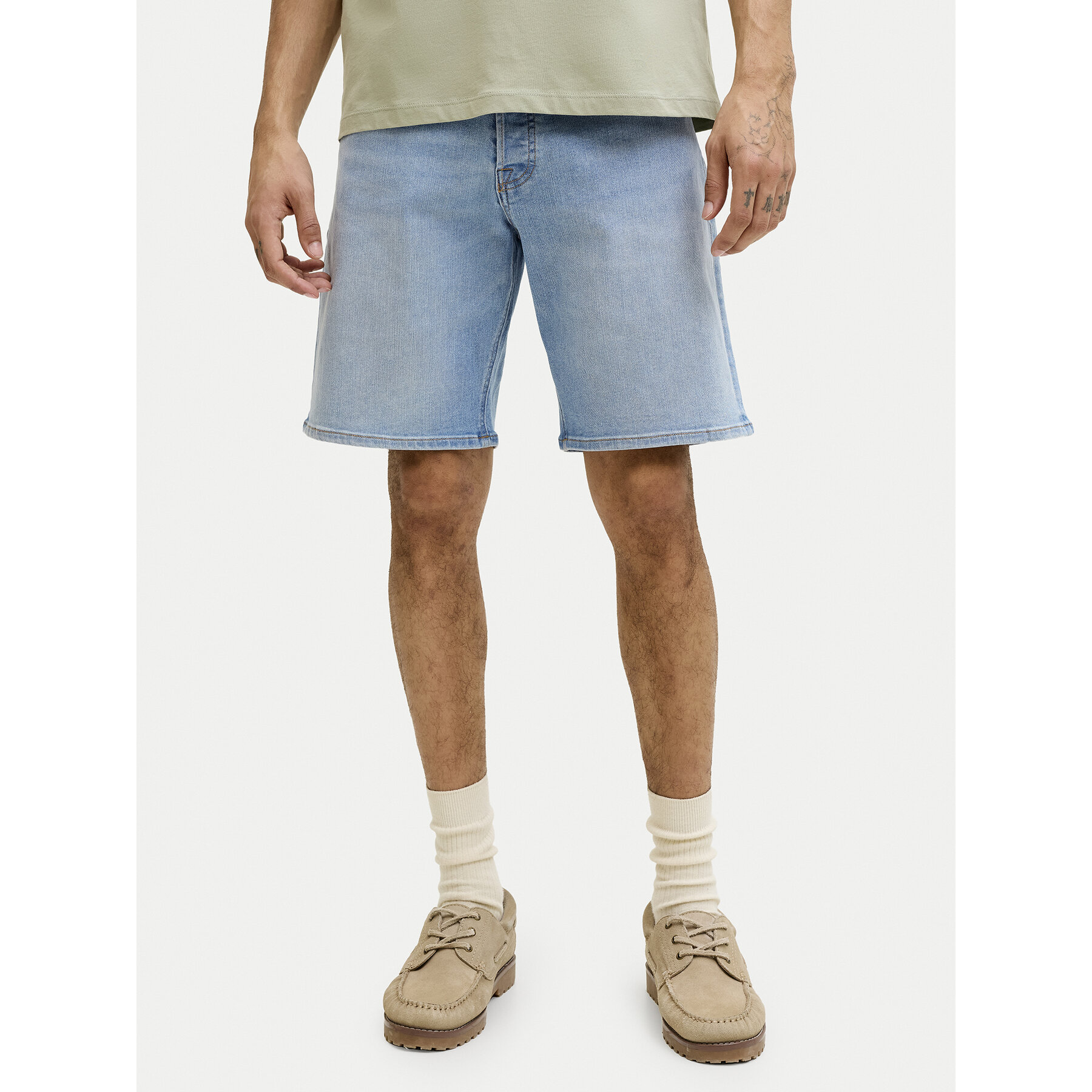 Jack & Jones Szorty materiałowe Rick Original 12290839 Niebieski Regular Fit