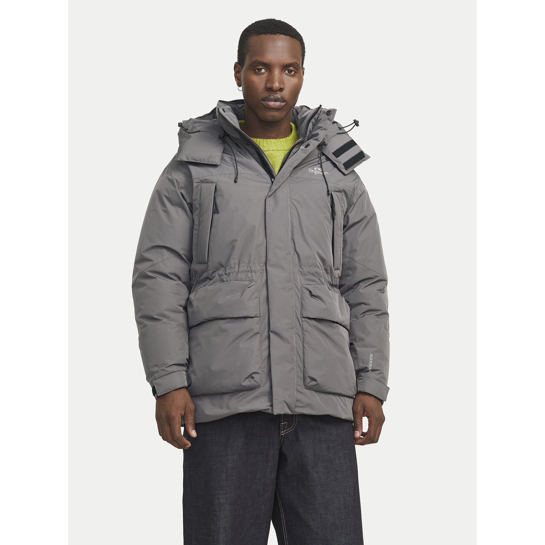 Jack & Jones Kurtka zimowa Kani 12260454 Szary Regular Fit