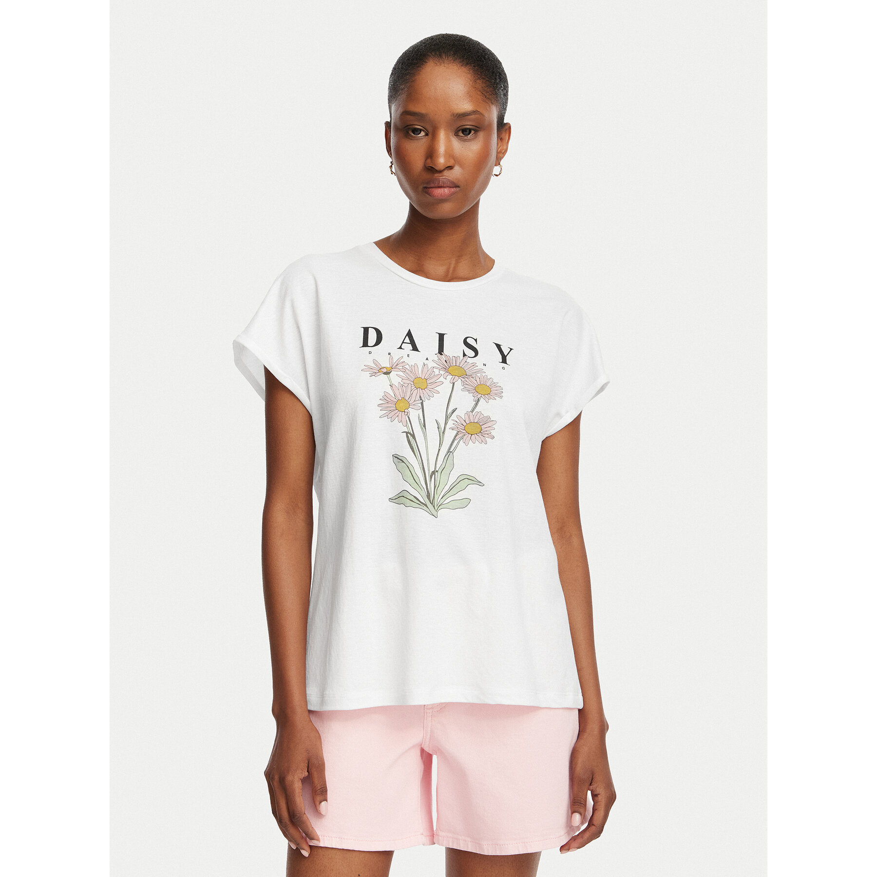 ONLY T-Shirt Jany 15372108 Biały Regular Fit