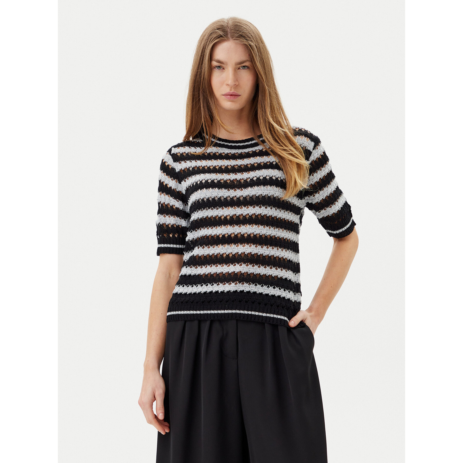 Artigli Sweter ACMA001895 Czarny Regular Fit