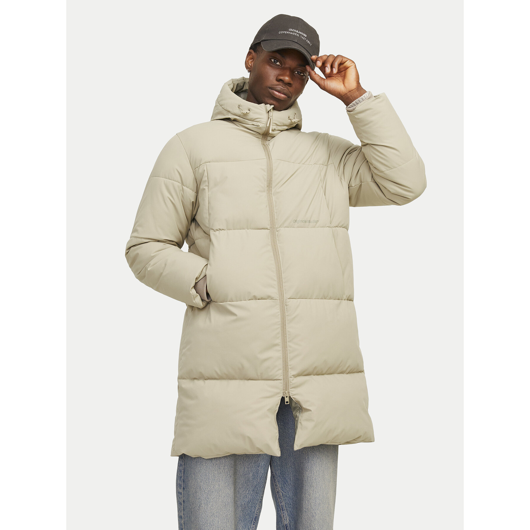 Jack & Jones Kurtka zimowa Vesterbro 12260440 Beżowy Regular Fit