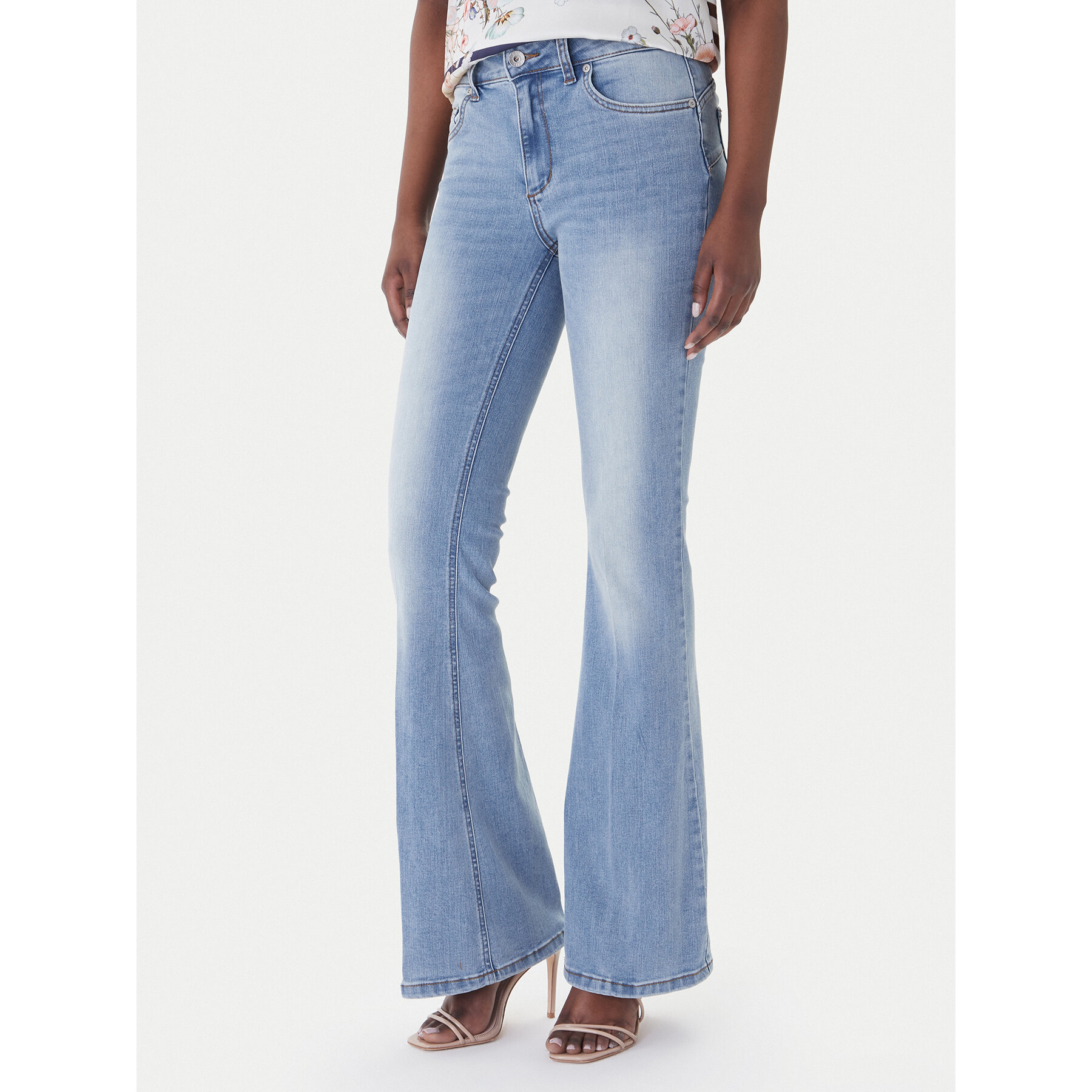 Liu Jo Jeansy UA6015 D0318 Niebieski Flare Fit
