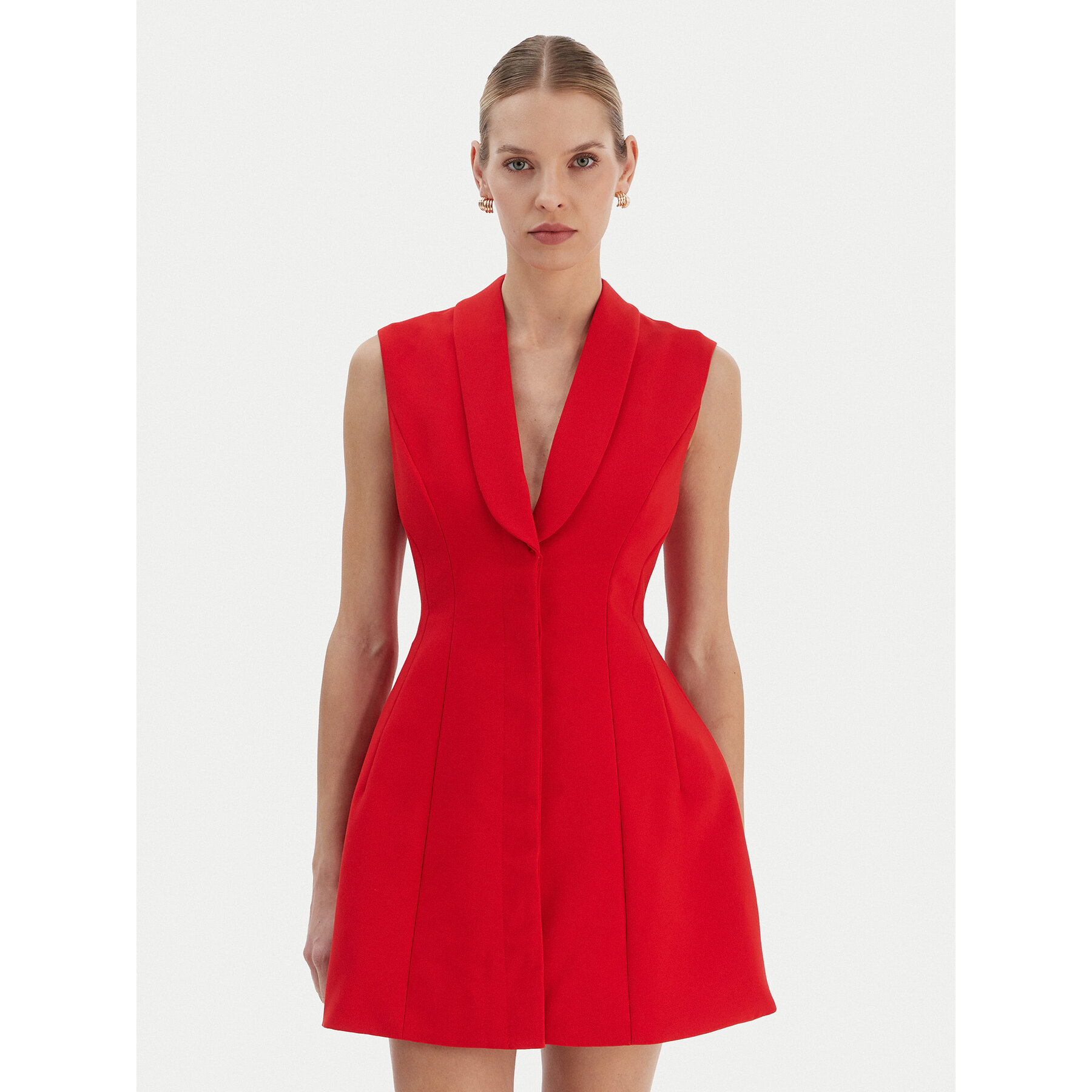 Bardot Sukienka koktajlowa Destene 59724DB Czerwony Slim Fit