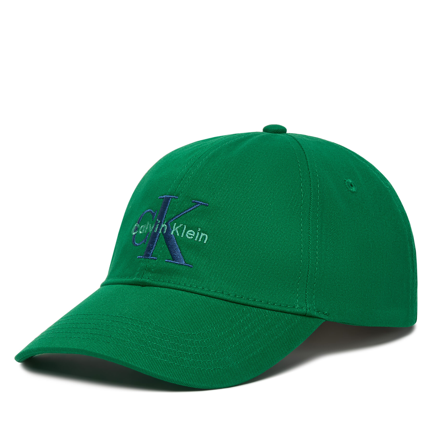 Calvin Klein Czapka z daszkiem Monologo Embroidery Baseball Cap LV04G5004G Zielony
