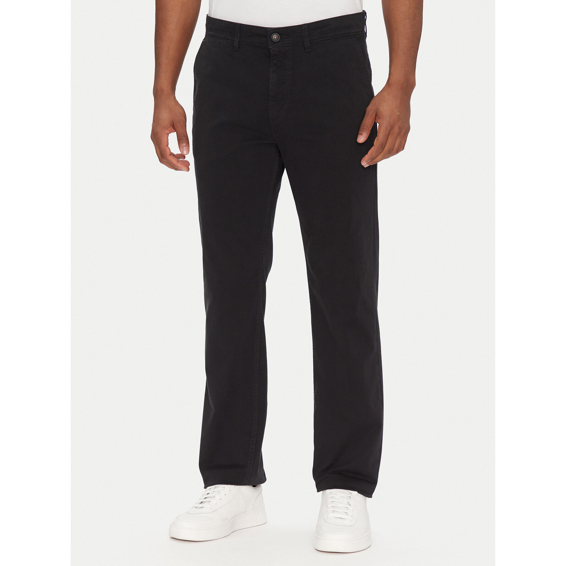 BOSS Chinosy 50534378 Czarny Regular Fit