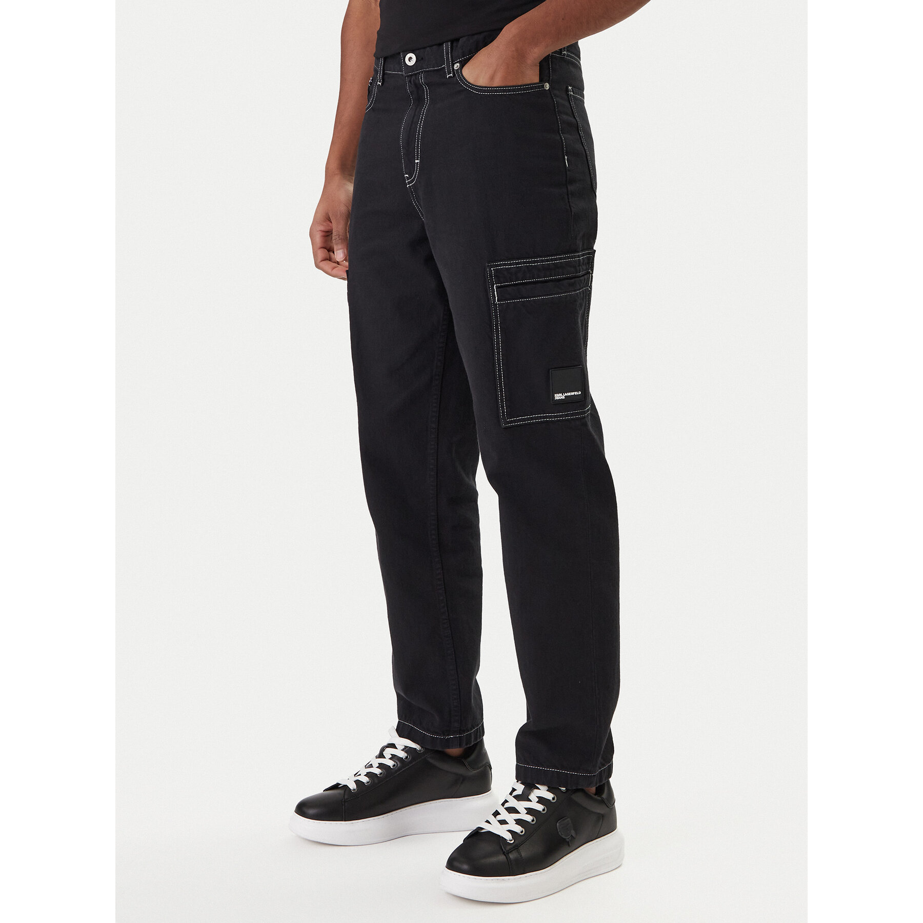 Karl Lagerfeld Jeans Jeansy B1M10025 Czarny Slim Fit