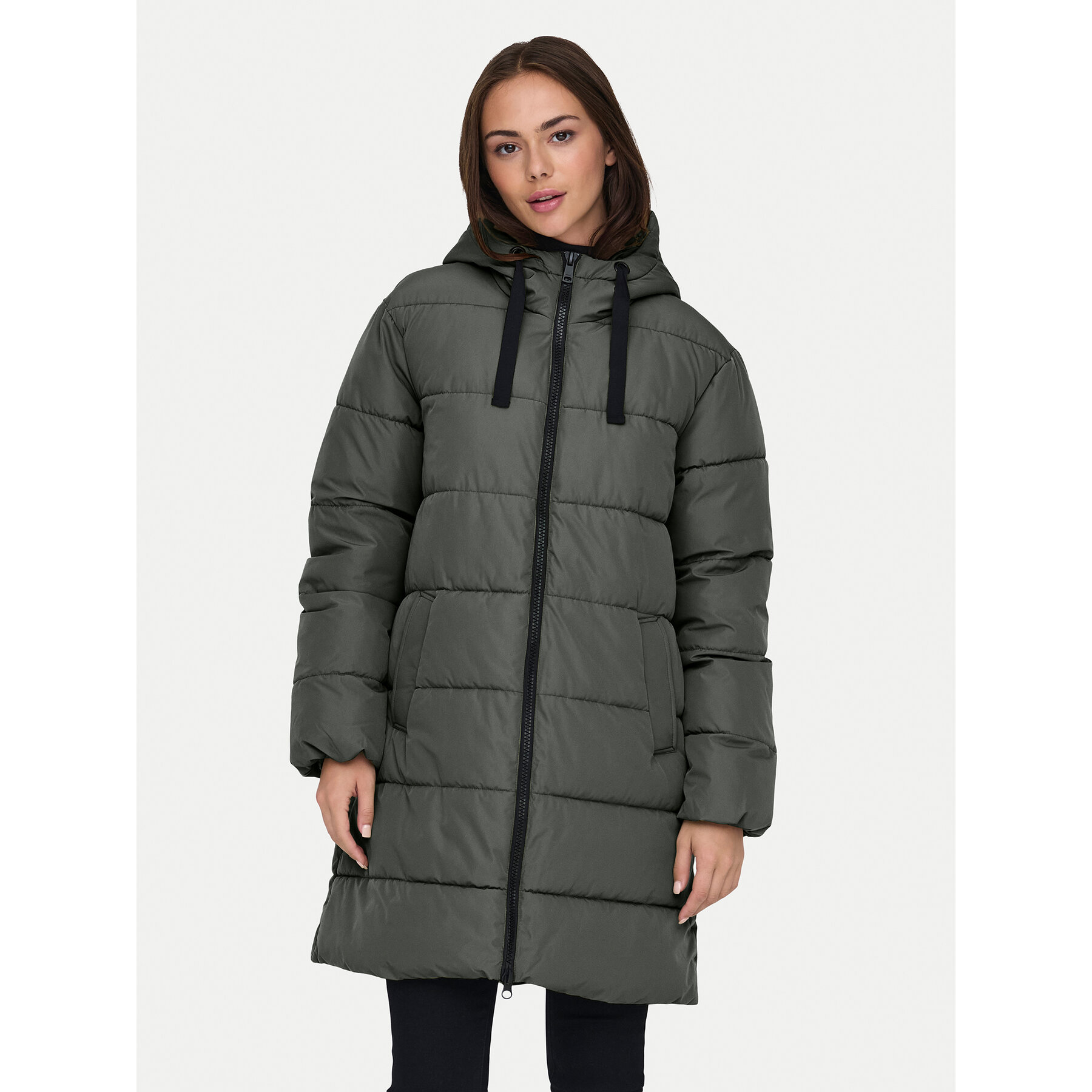 ONLY Kurtka zimowa Clair 15323232 Szary Regular Fit