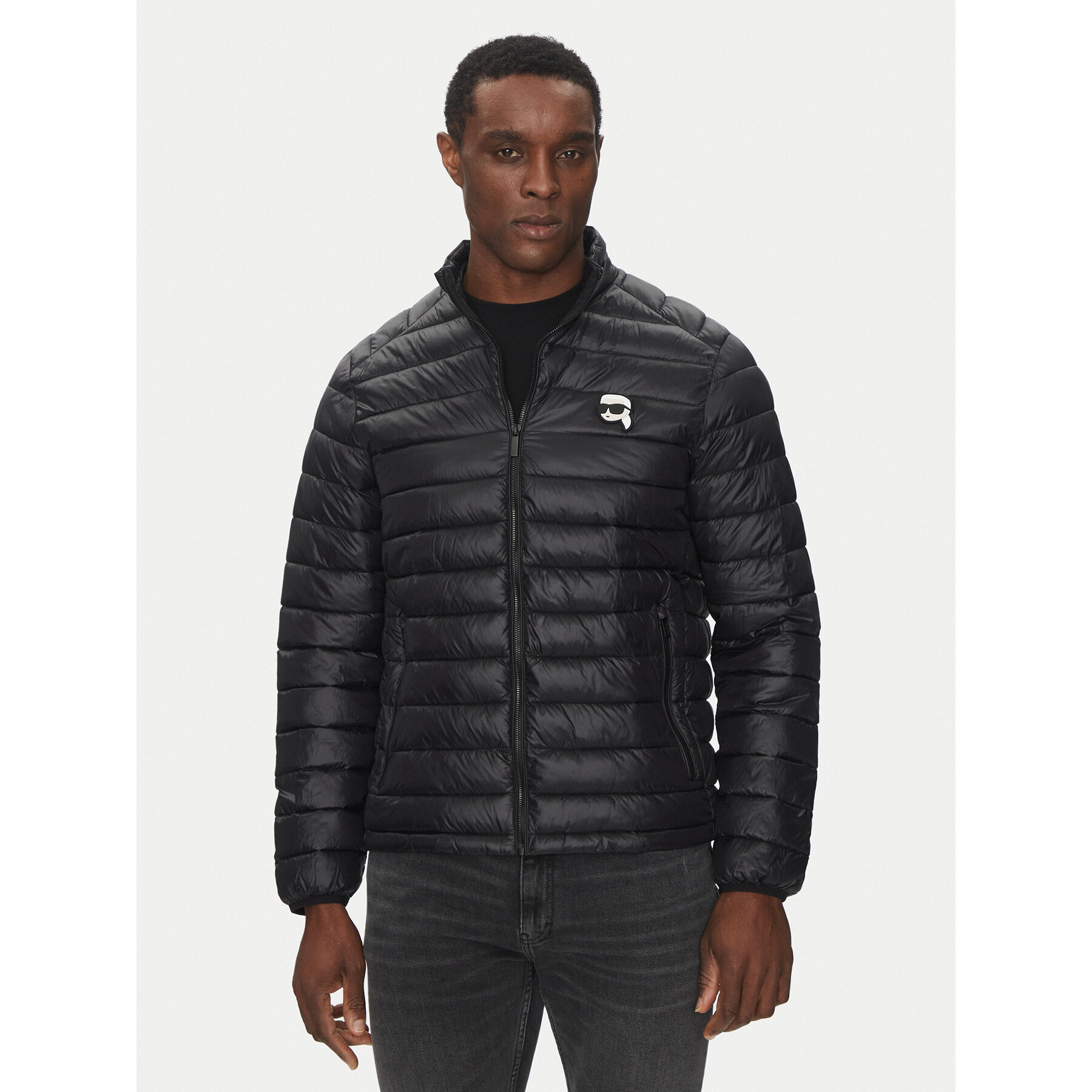 KARL LAGERFELD Kurtka przejściowa 505710 500590 Czarny Regular Fit