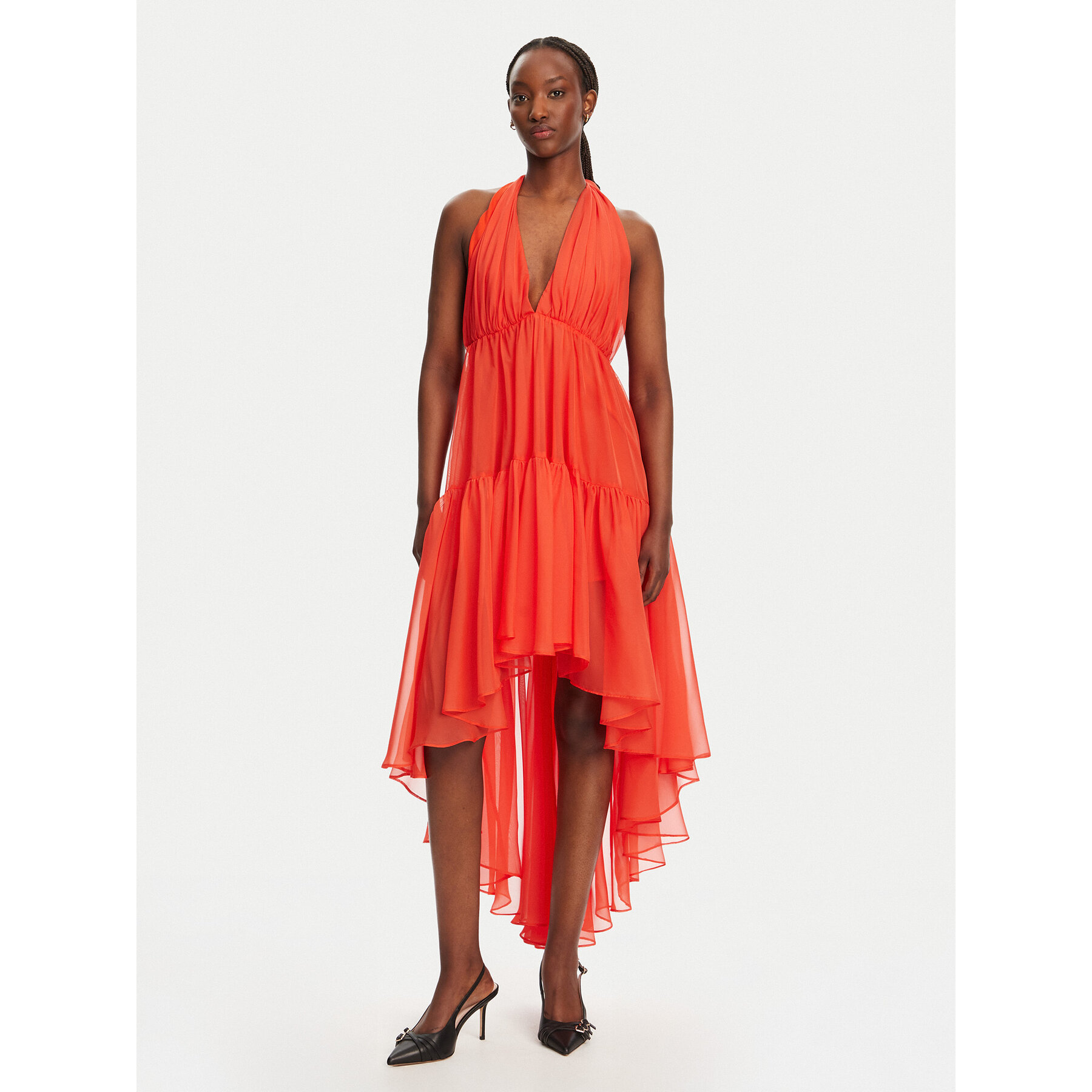 Bardot Sukienka koktajlowa Leona 59861DB Koralowy Regular Fit