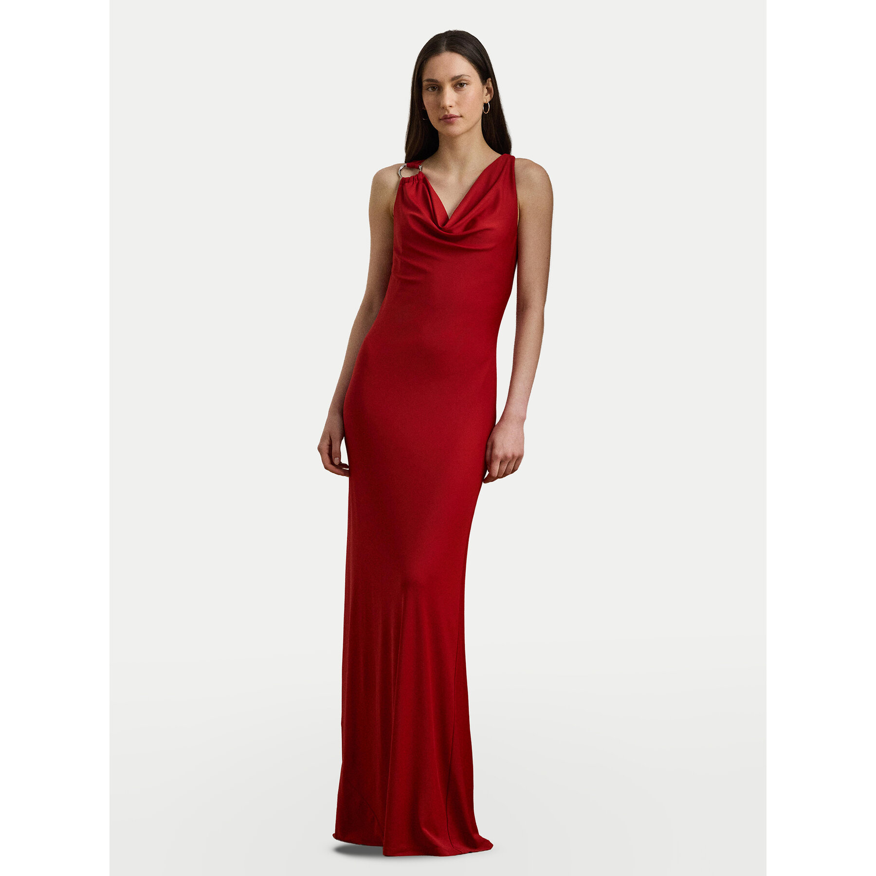 LAUREN RALPH LAUREN Sukienka wieczorowa 253971057002 Czerwony Slim Fit
