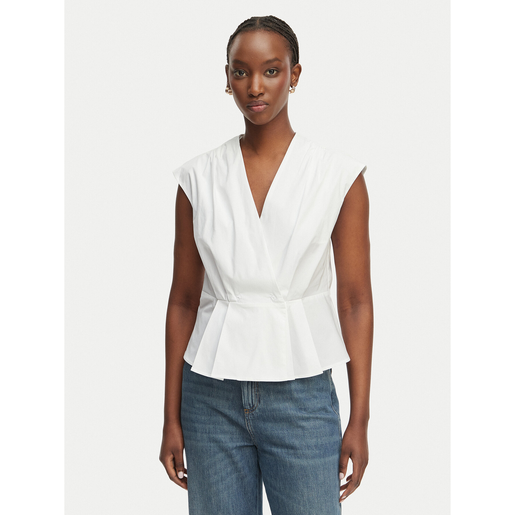 Marella Bluzka Bazar 2613161162 Biały Regular Fit