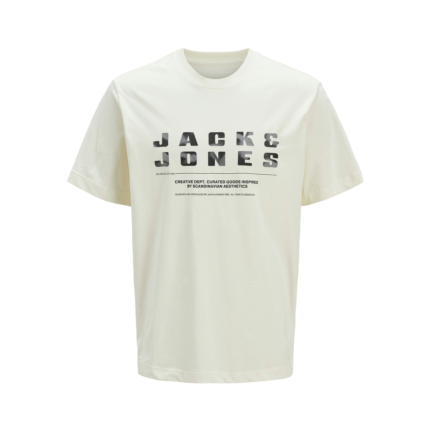 Jack & Jones T-Shirt Recharge 12274716 Beżowy Relaxed Fit