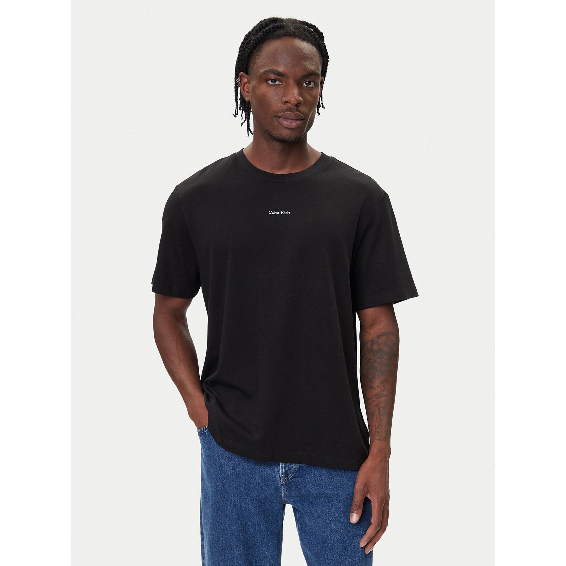 Calvin Klein T-Shirt LV04LC241G Czarny Regular Fit