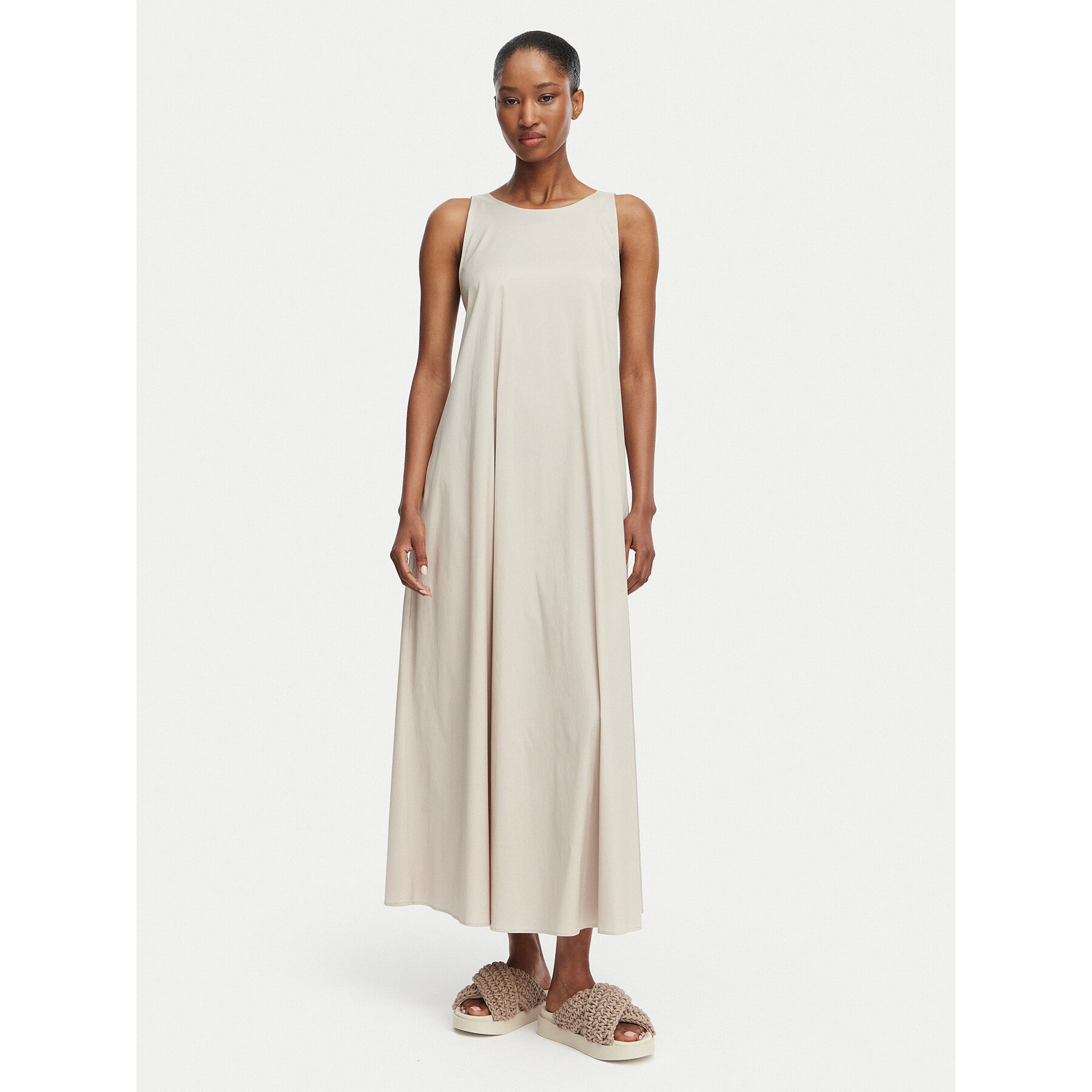 Max Mara Beachwear Sukienka letnia 2616221039650 Beżowy Regular Fit