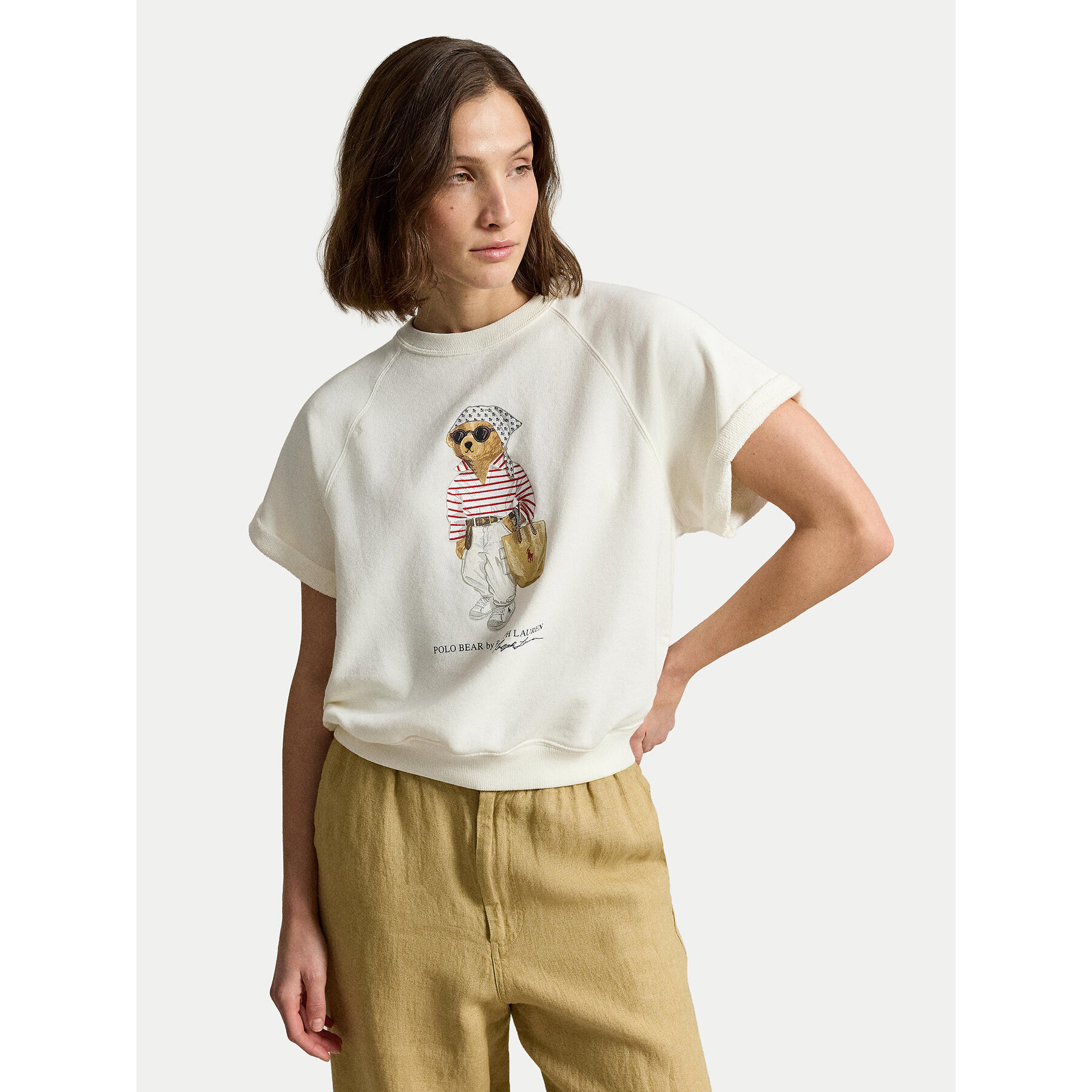Polo Ralph Lauren T-Shirt 211B20069001 Biały Relaxed Fit