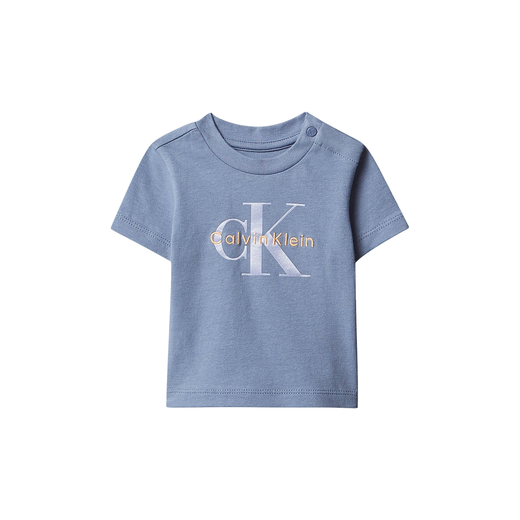 Calvin Klein Jeans T-Shirt LVCKSJA48B Niebieski Regular Fit