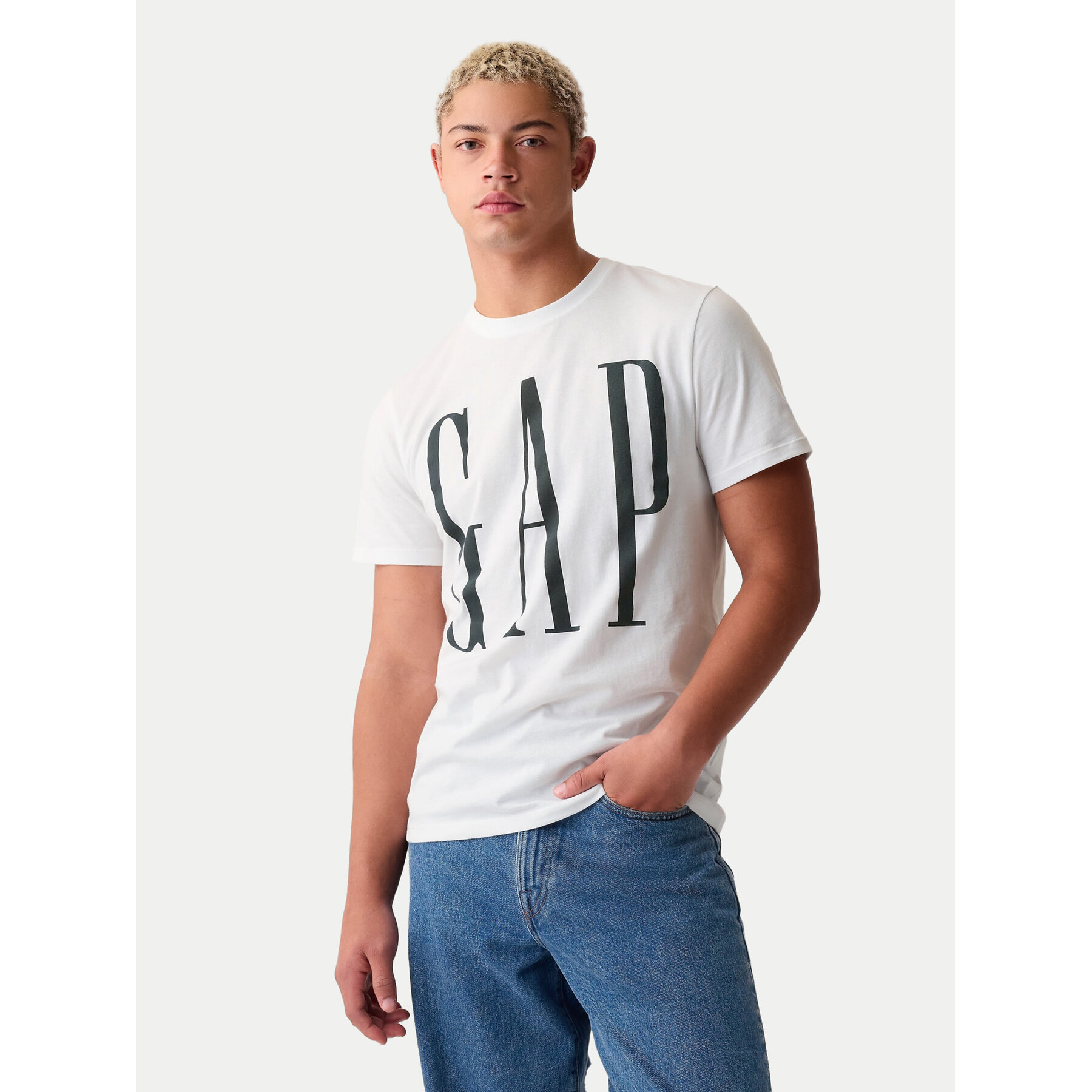 Gap T-Shirt 866774-01 Biały Regular Fit