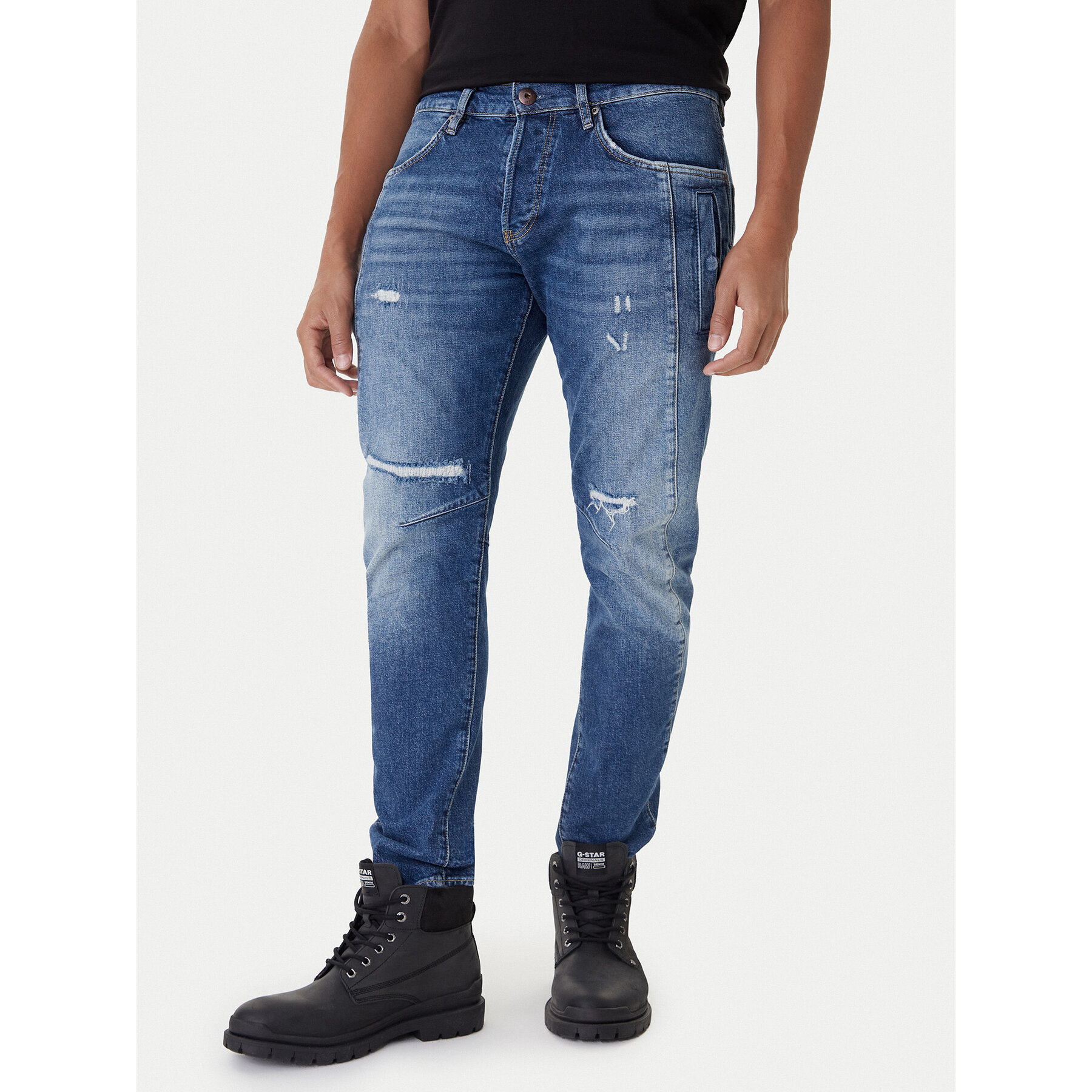 G-Star Raw Jeansy Contor 3D D27222-E106 Niebieski Slim Fit