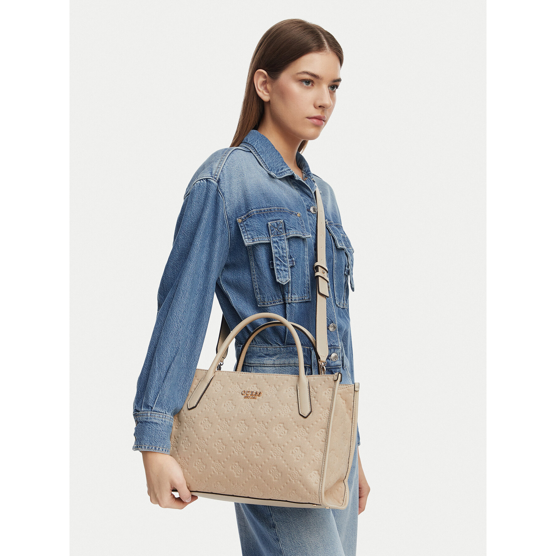 Guess Torebka Jodi HWPD97 69220 Beżowy jasny