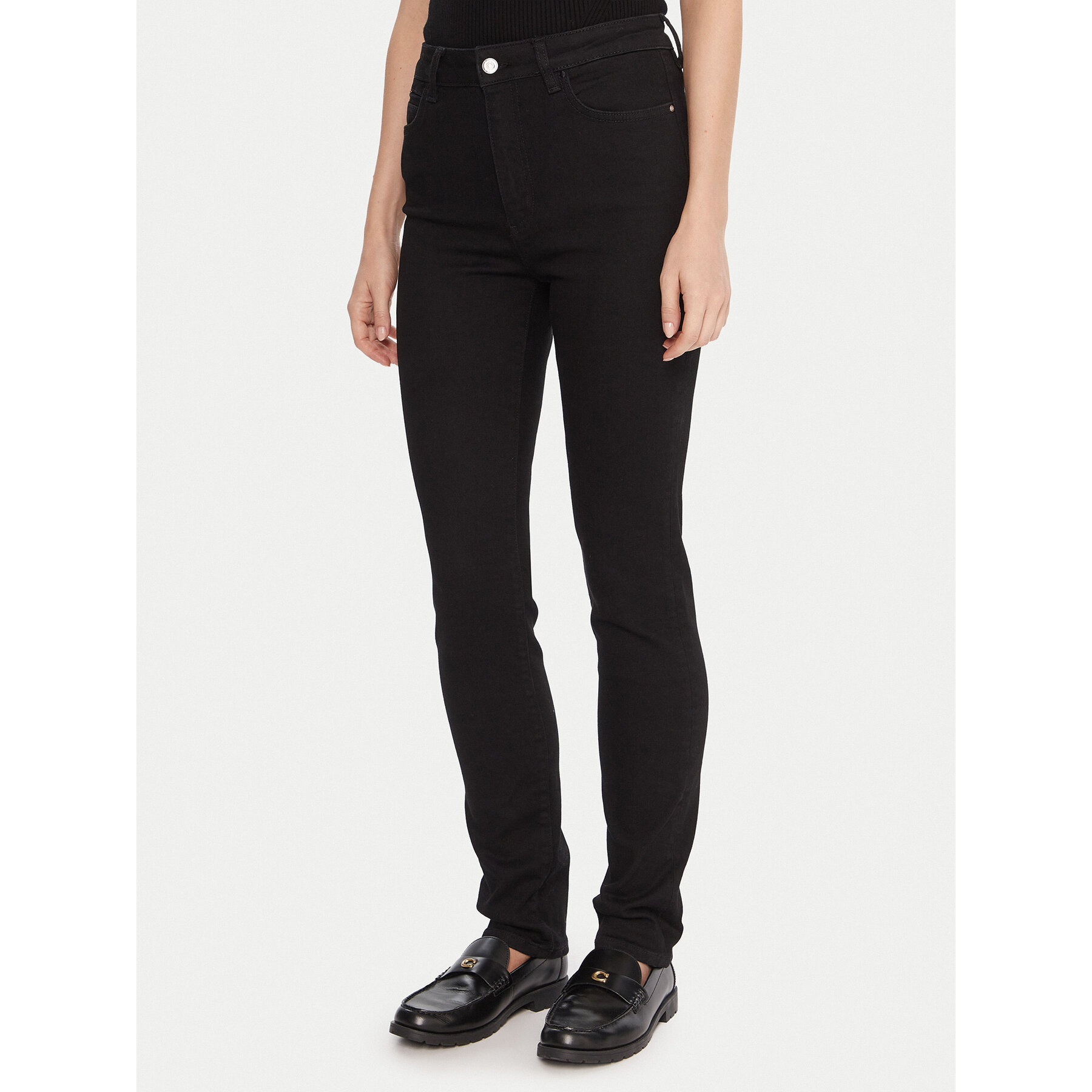 BOSS Jeansy State 50546342 Czarny Slim Fit