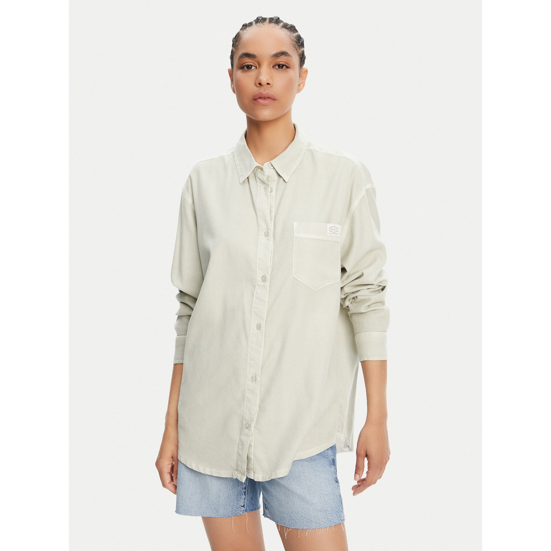 RVCA Koszula Showdown 23B051501 Zielony