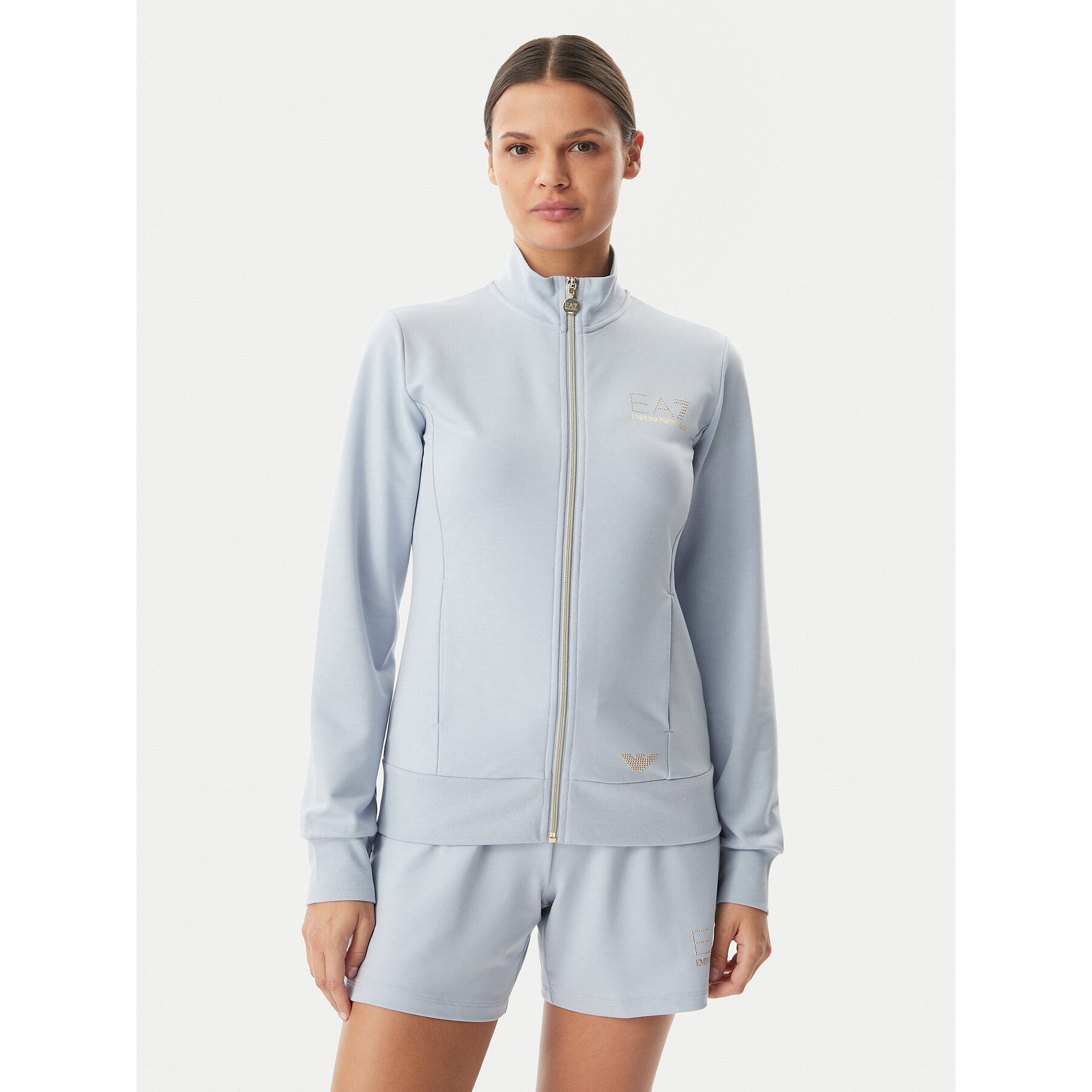 EA7 Emporio Armani Bluza 8NTM43 TJ9RZ U9309 Niebieski Regular Fit
