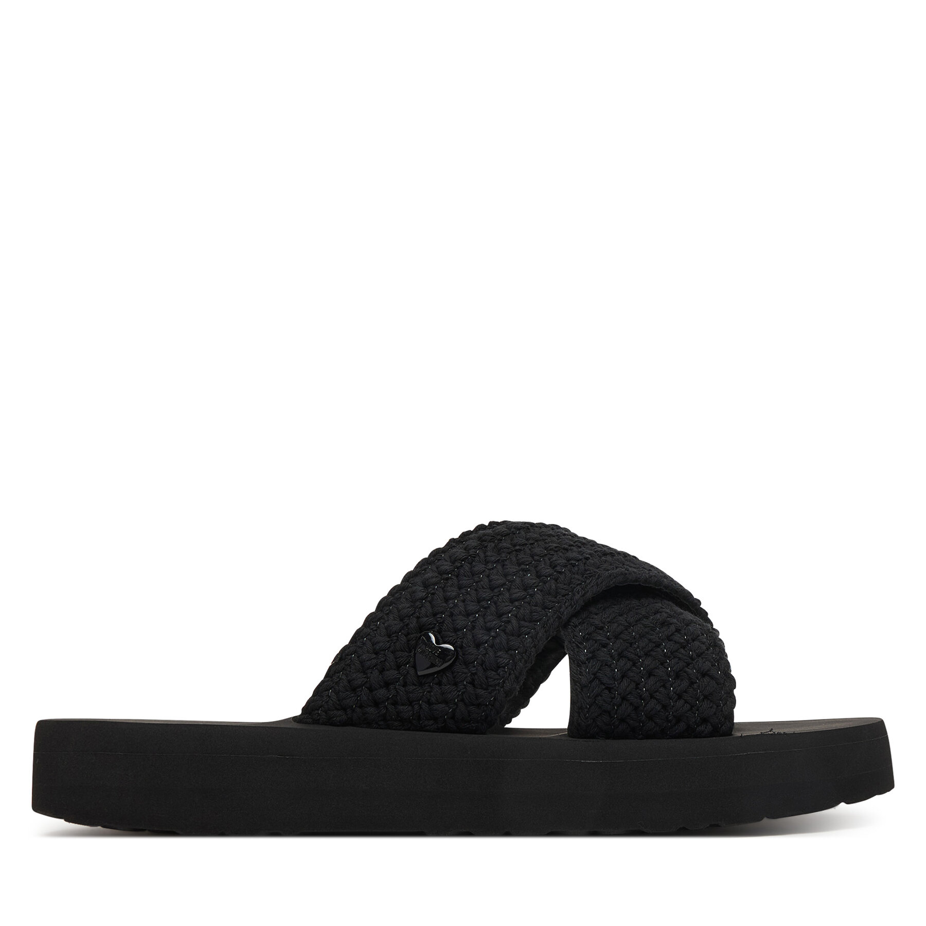 LOVE MOSCHINO Klapki JA28324G0OJQC000 Czarny