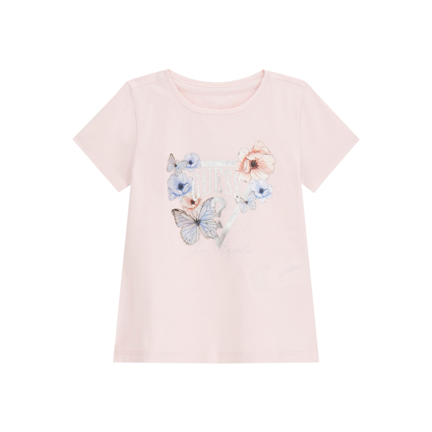 Guess T-Shirt K6RI21 K6YW4 Różowy Regular Fit