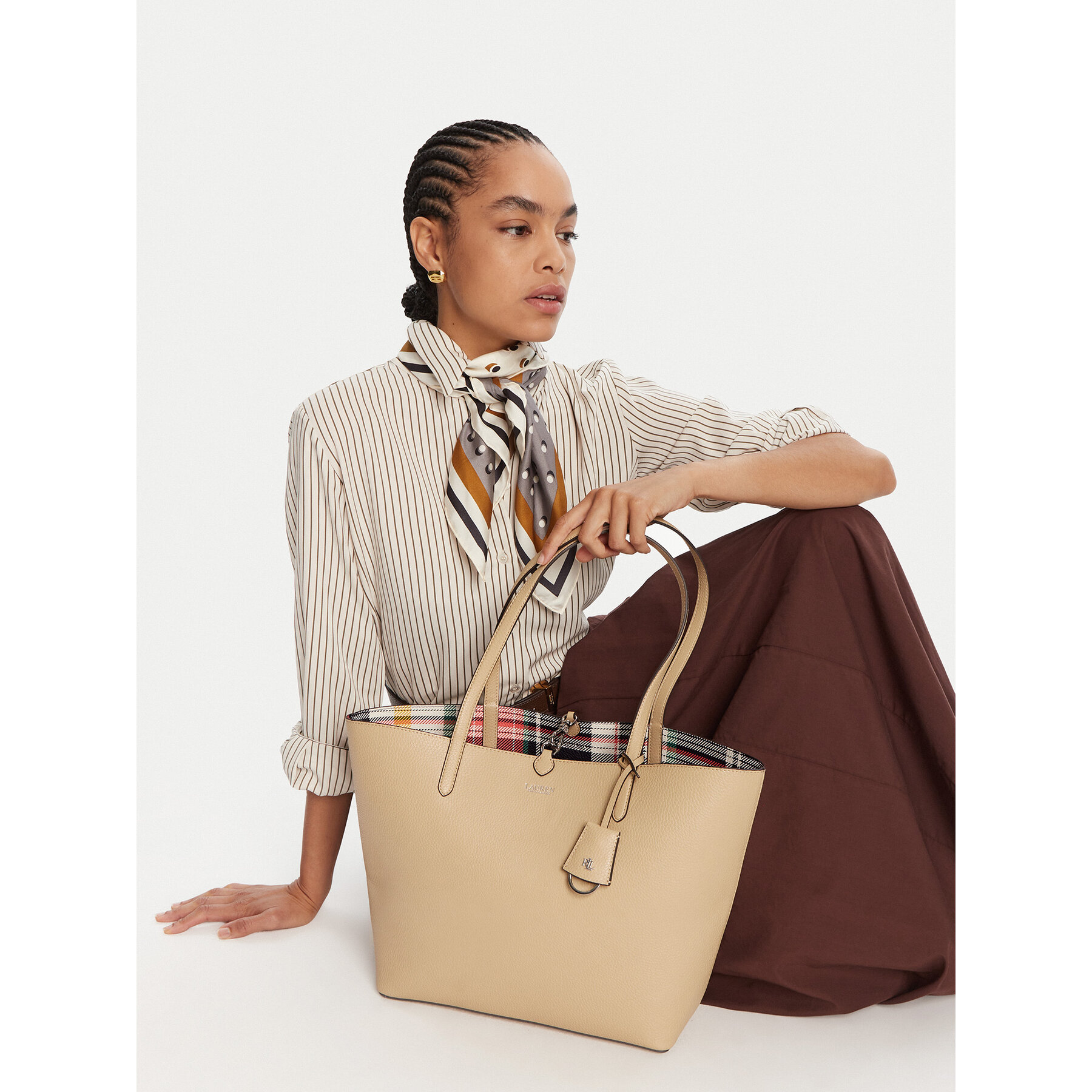 LAUREN RALPH LAUREN Torebka 431795329071 Beżowy