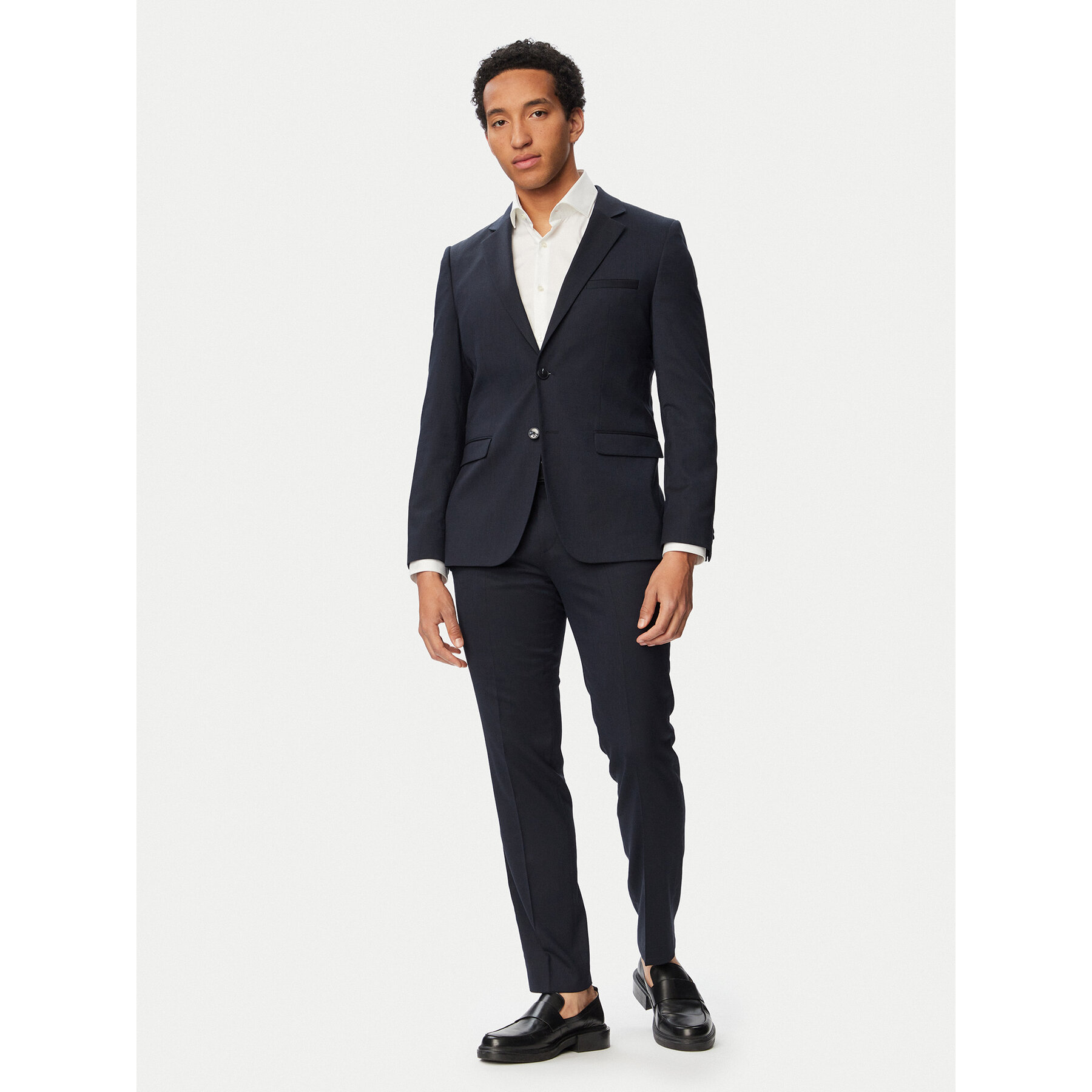 HUGO Garnitur Arti-Hesten 253X 50567831 Granatowy Extra Slim Fit