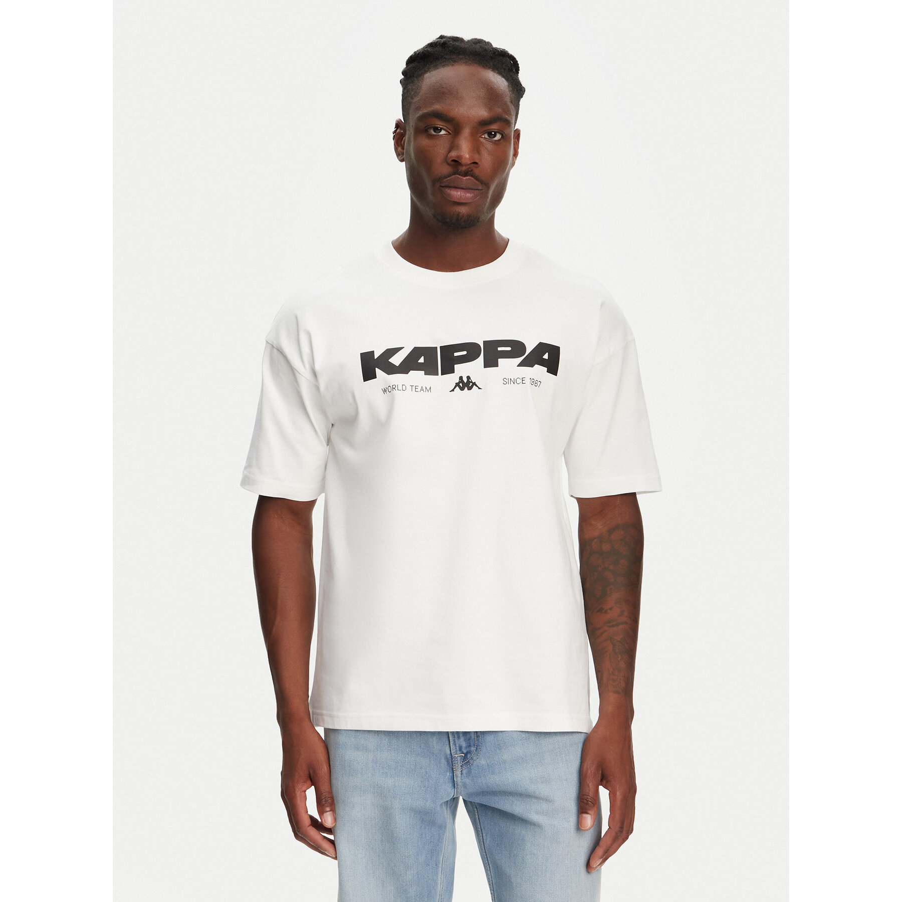 Kappa T-Shirt Nhisso 351S5MW Biały Regular Fit