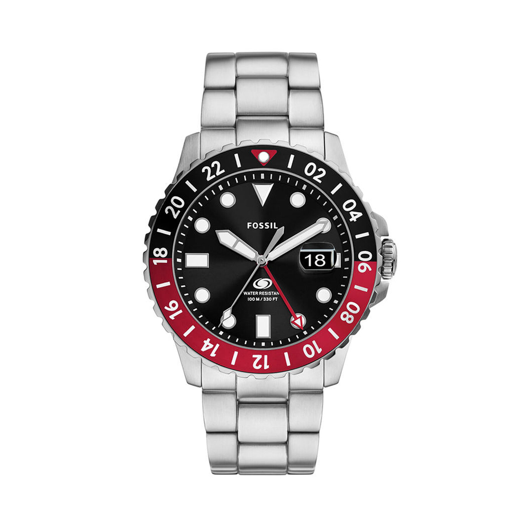Fossil Zegarek FS6092 Srebrny