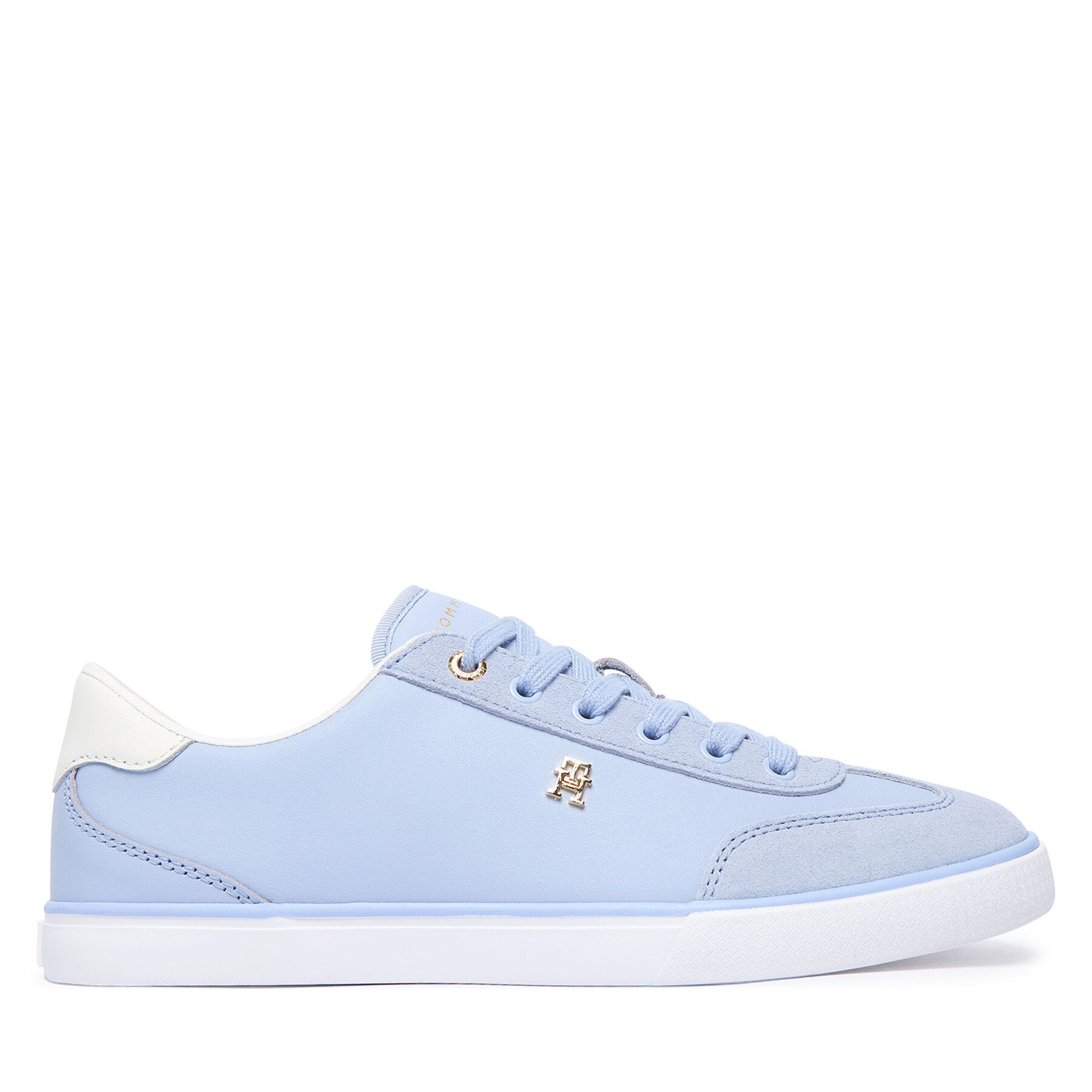 Tommy Hilfiger Sneakersy Th Chic Low Vulc FW0FW09391 Niebieski jasny