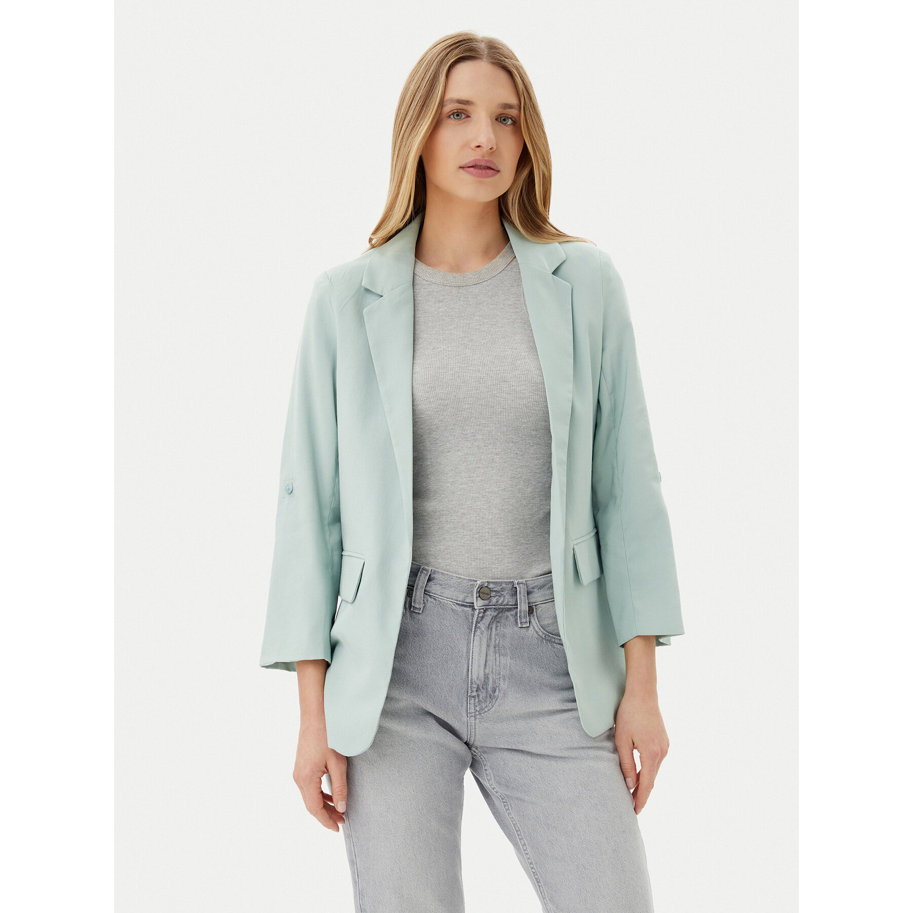 ONLY Marynarka Aris 15310839 Zielony Loose Fit