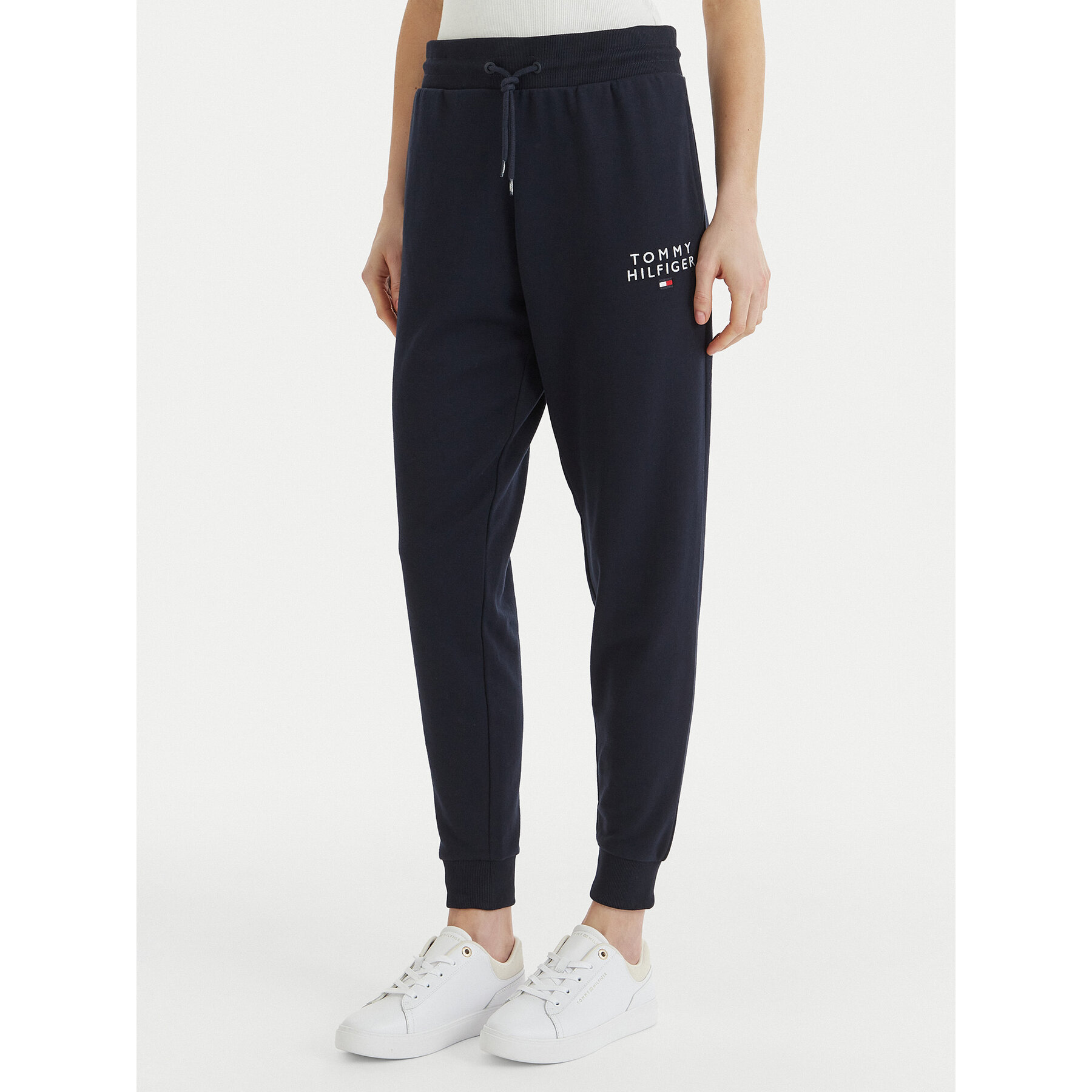 Tommy Hilfiger Spodnie dresowe UW0UW04522 Granatowy Regular Fit