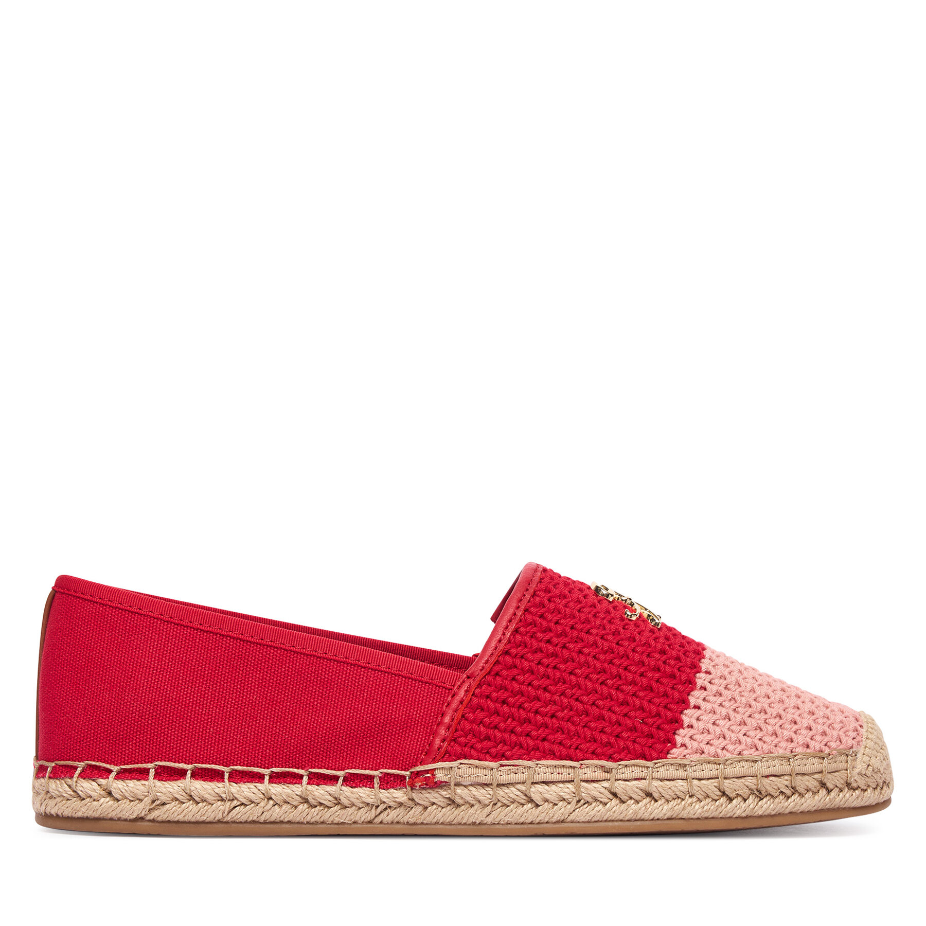 Tommy Hilfiger Espadryle Script Crochet Espadrille FW0FW09502 Czerwony